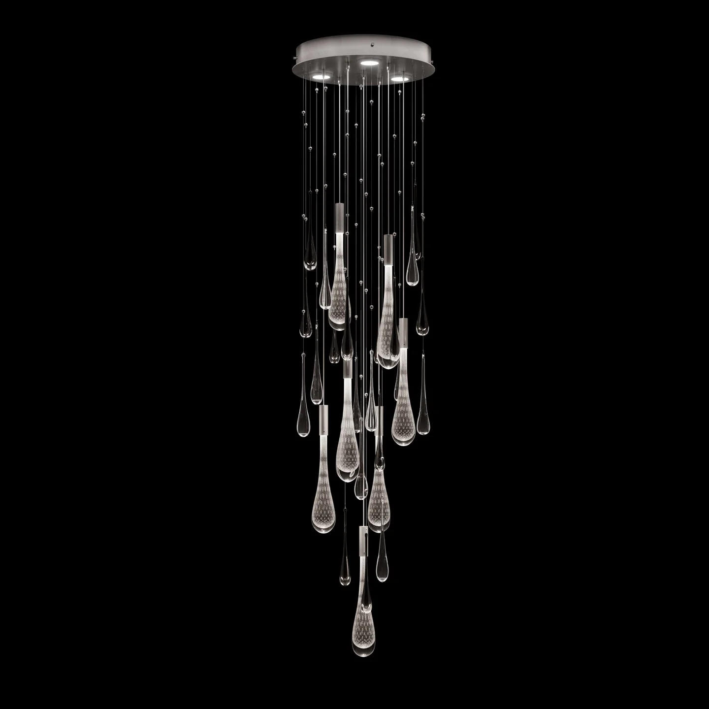 Fine Art Rain 18"W Round Pendant - Image 2
