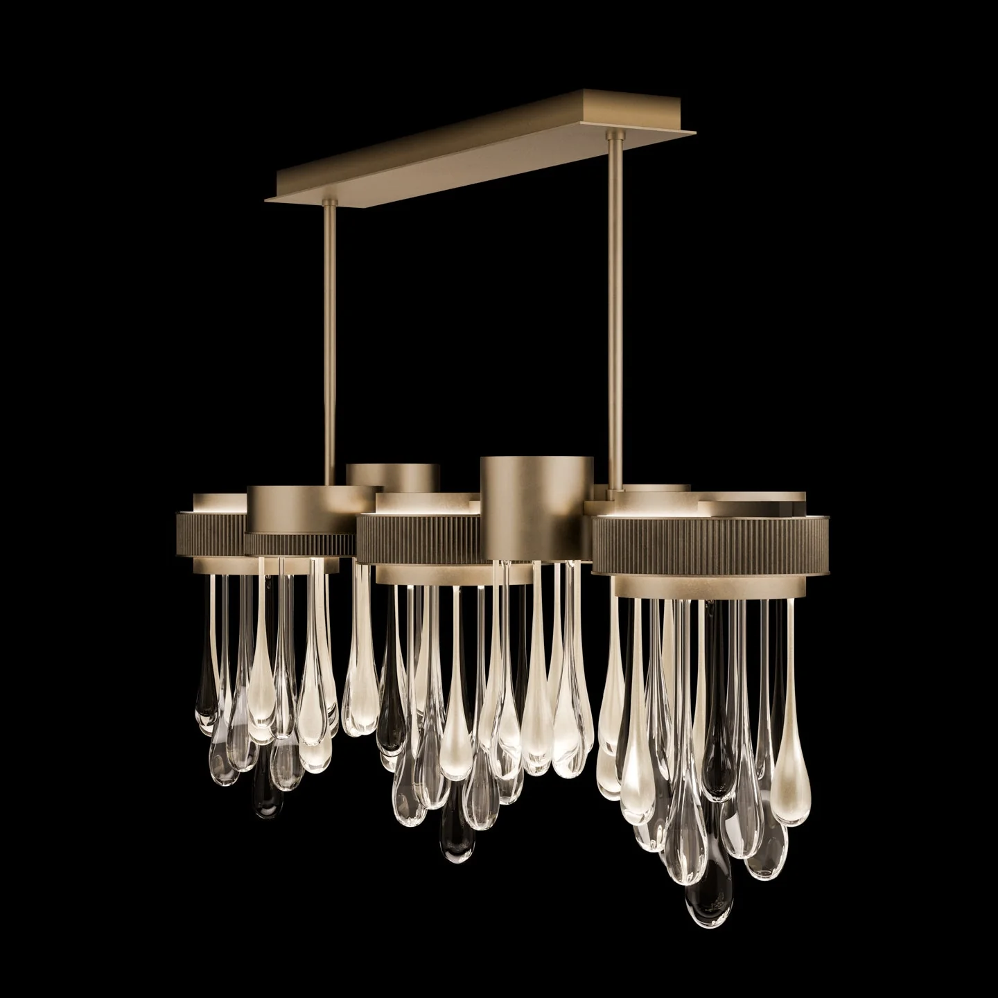 Fine Art Rain 56.25"W Linear Pendant - Image 2