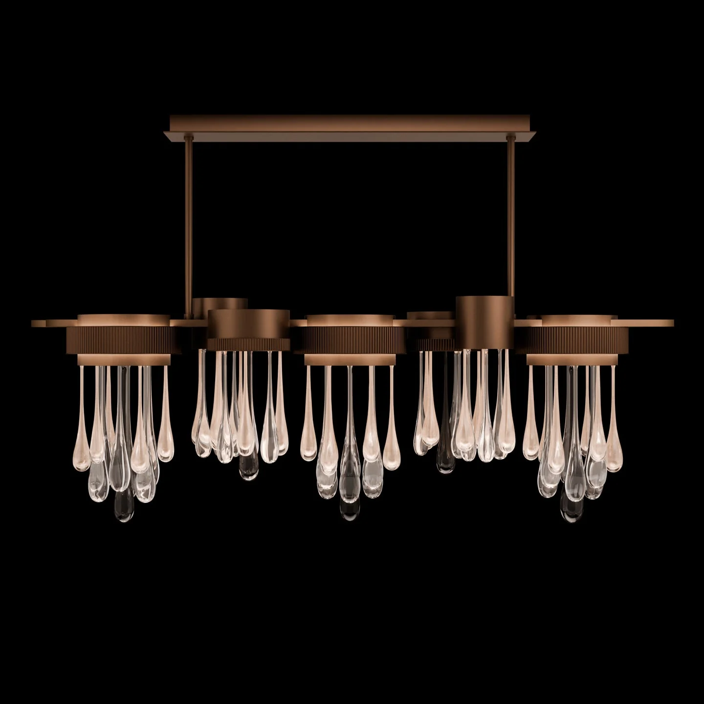 Fine Art Rain 56.25"W Linear Pendant - Image 5