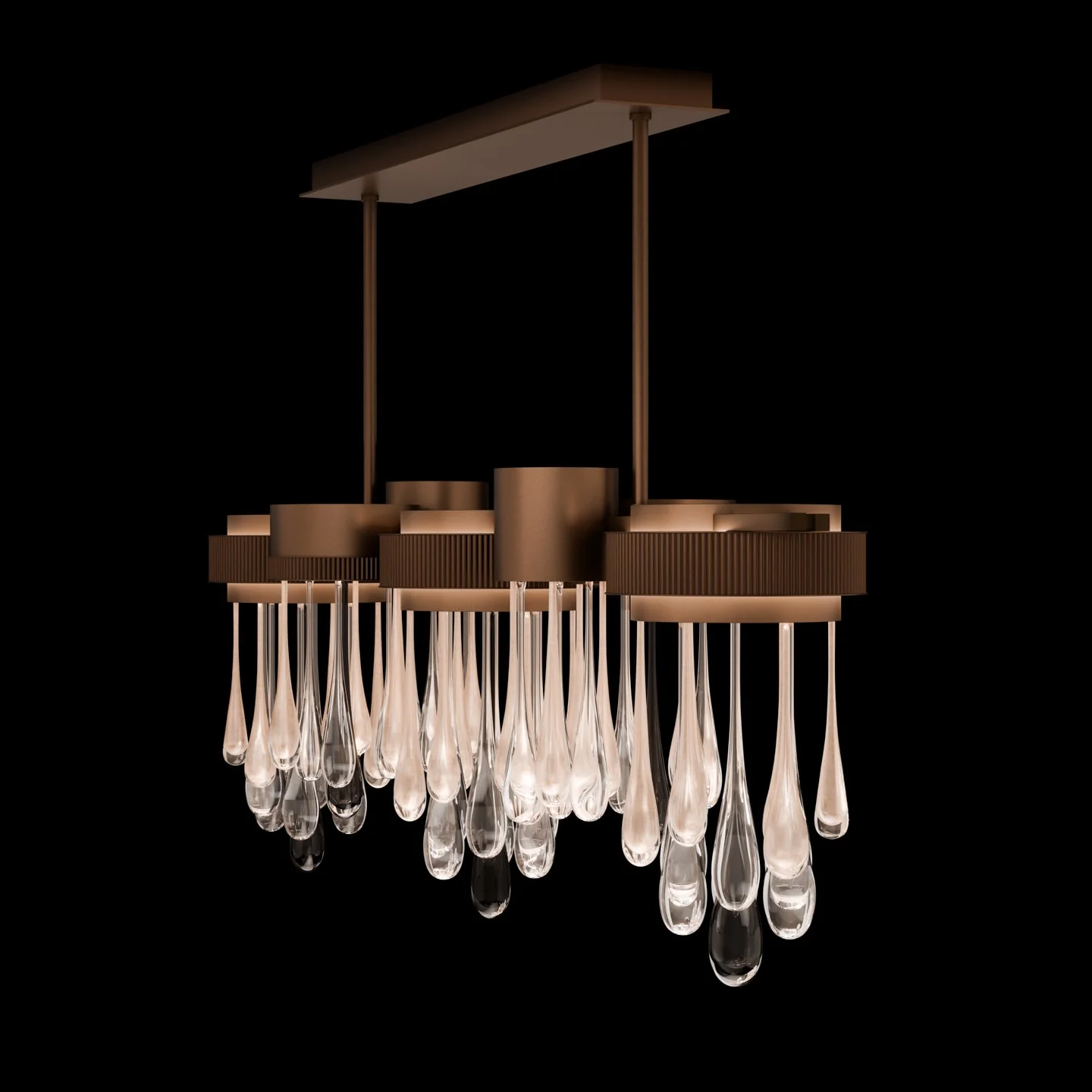 Fine Art Rain 56.25"W Linear Pendant - Image 6