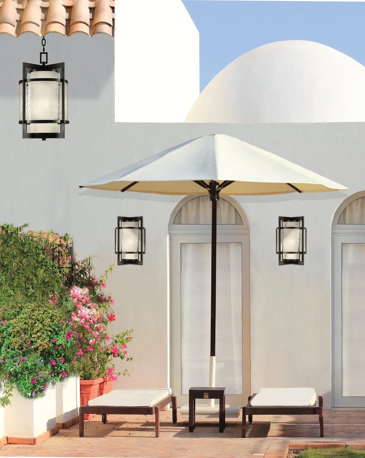 Fine Art Singapore Moderne 15" Outdoor Wall Sconce - Image 2