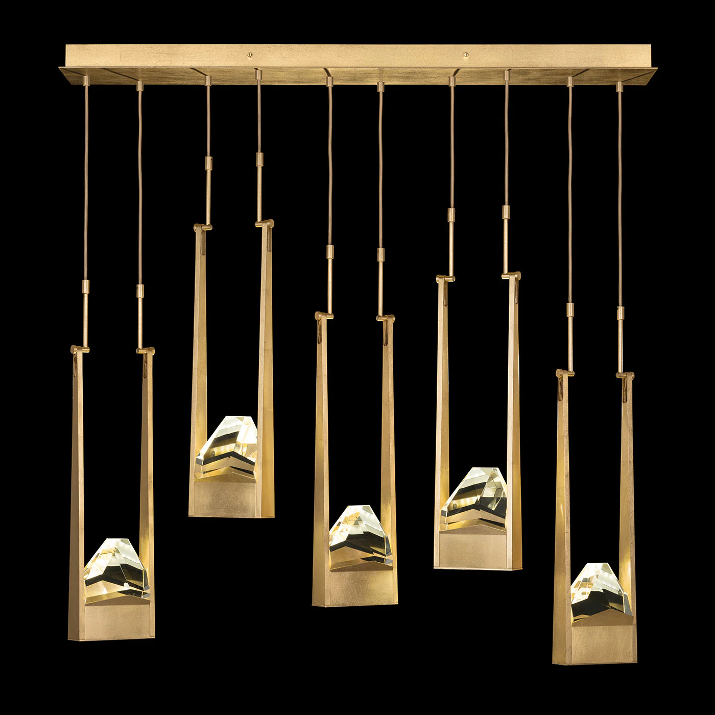 Fine Art Strata 50" Five Drop Linear Pendant - Image 2
