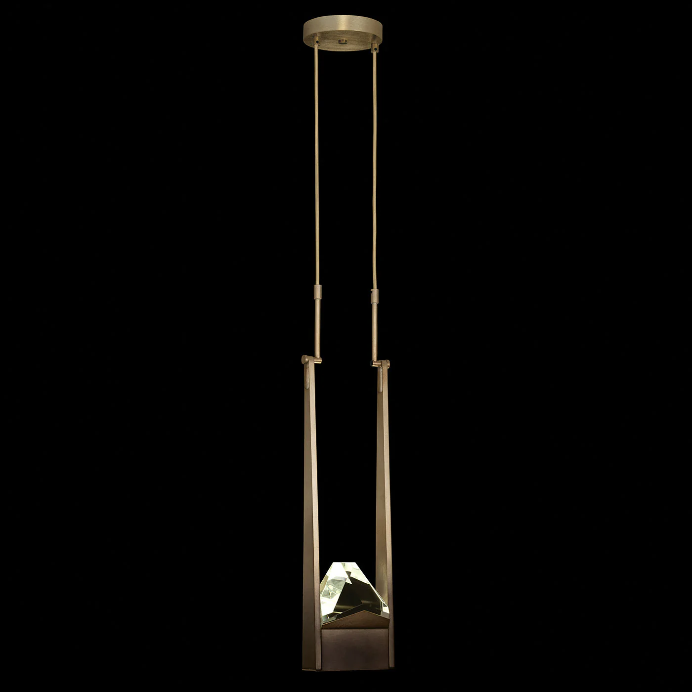 Fine Art Strata 7.5" Single Drop Round Pendant - Image 3