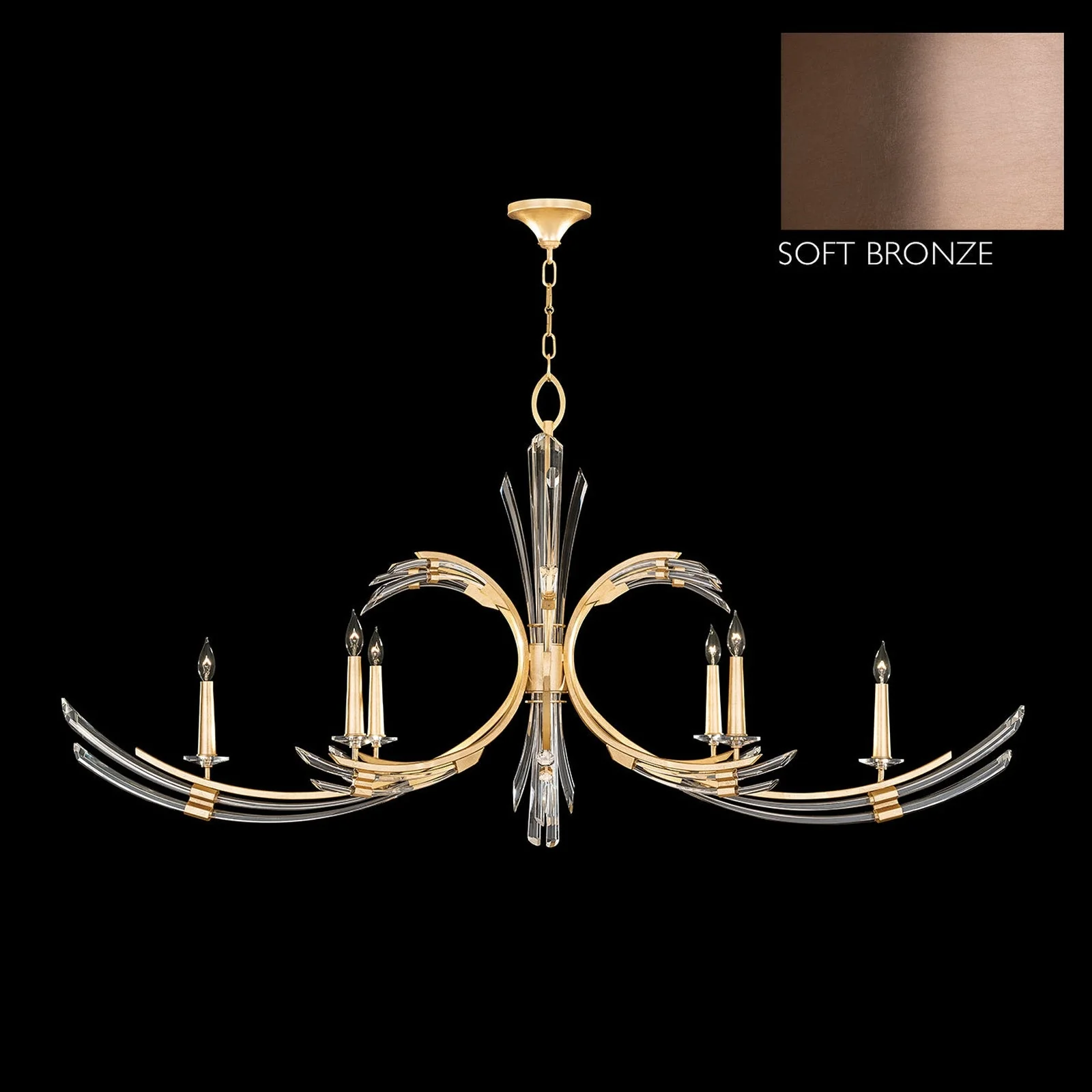 Fine Art Trevi 68" Oblong Chandelier - Image 3
