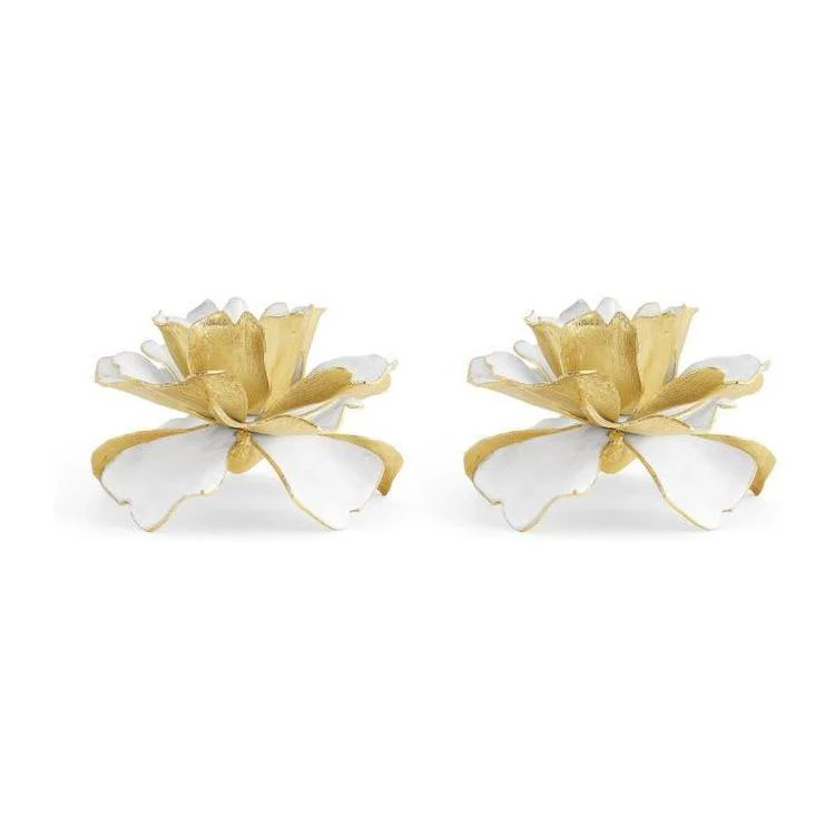 Michael Aram Gardenia Candleholders S/2 - Image 3