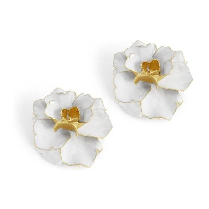 Michael Aram Gardenia Candleholders S/2 - Image 5