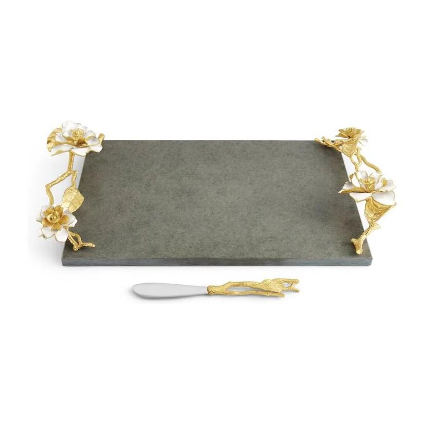 Michael Aram Gardenia Cheeseboard with Knife - Image 3