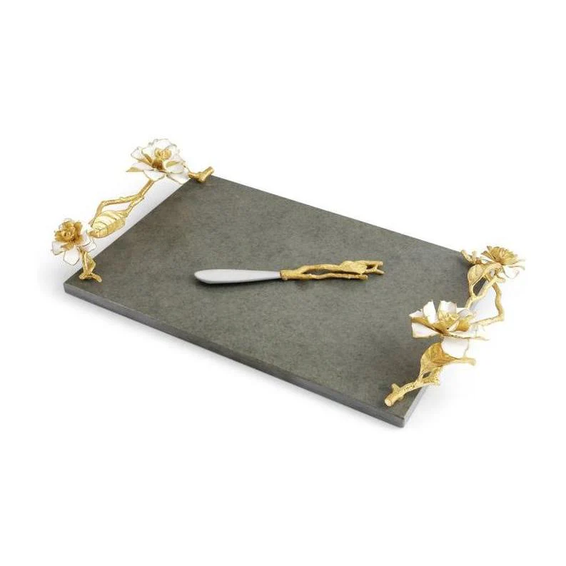 Michael Aram Gardenia Cheeseboard with Knife - Image 4
