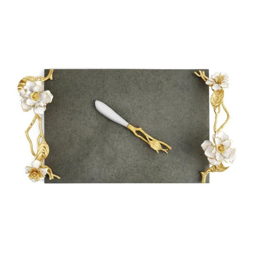 Michael Aram Gardenia Cheeseboard with Knife - Image 6