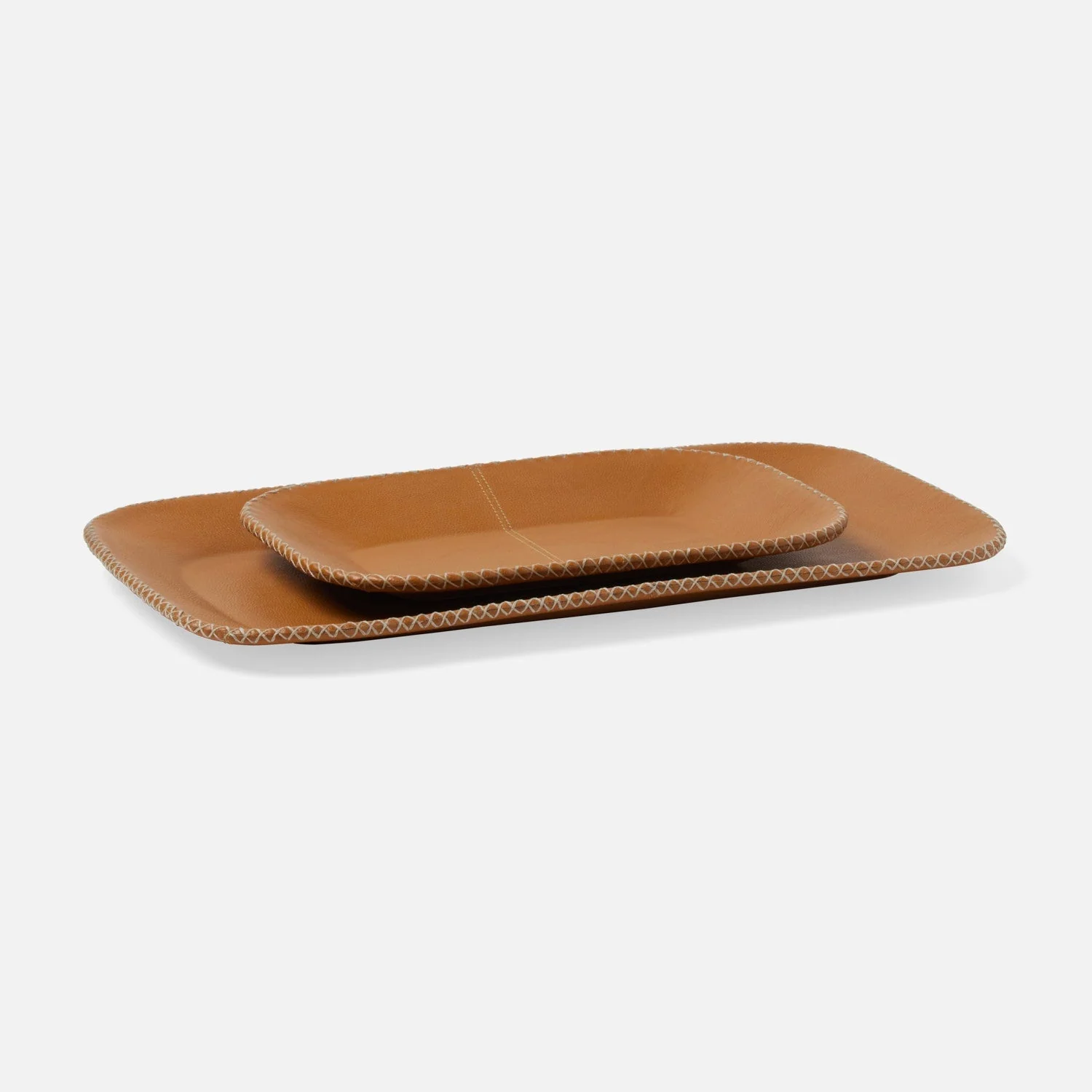Georgia Leather Tray - Set of 2 - Image 3