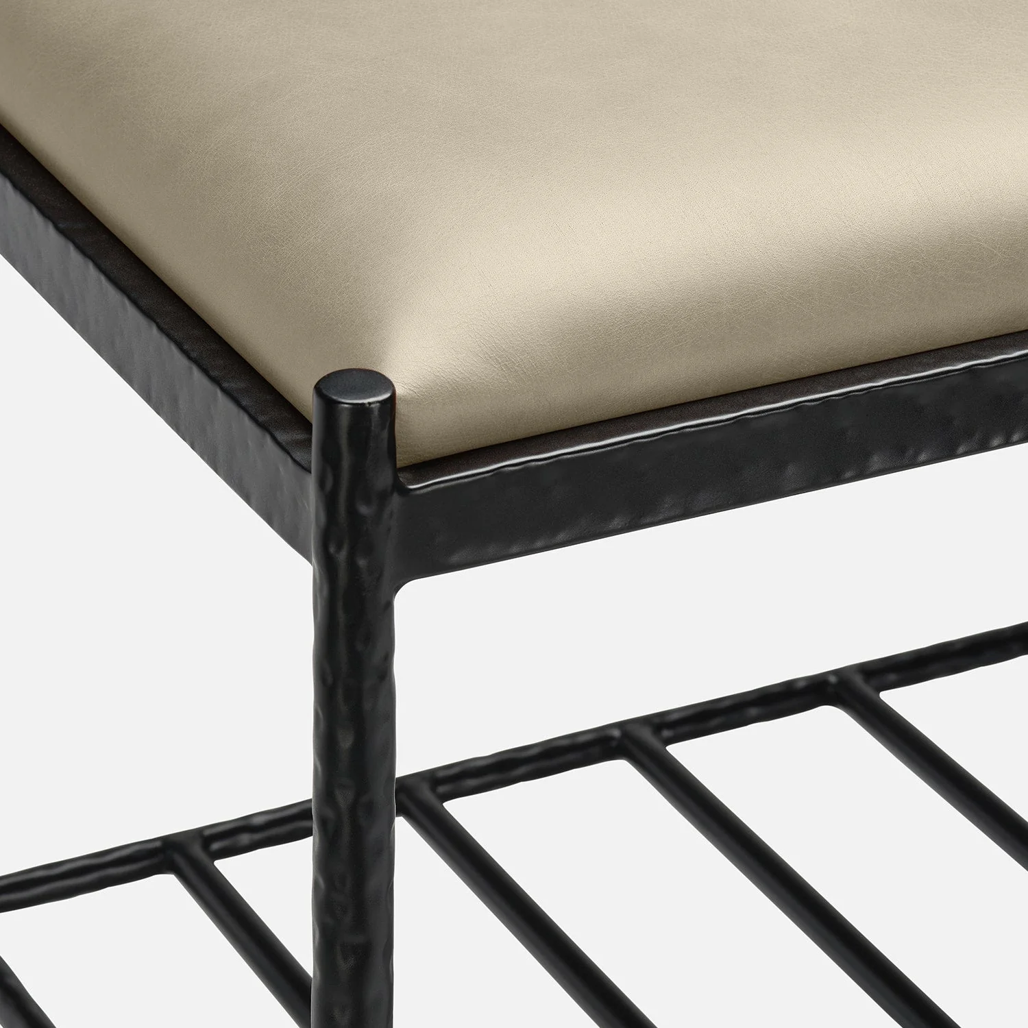 Giorgio Textured Leather Bench - Image 12