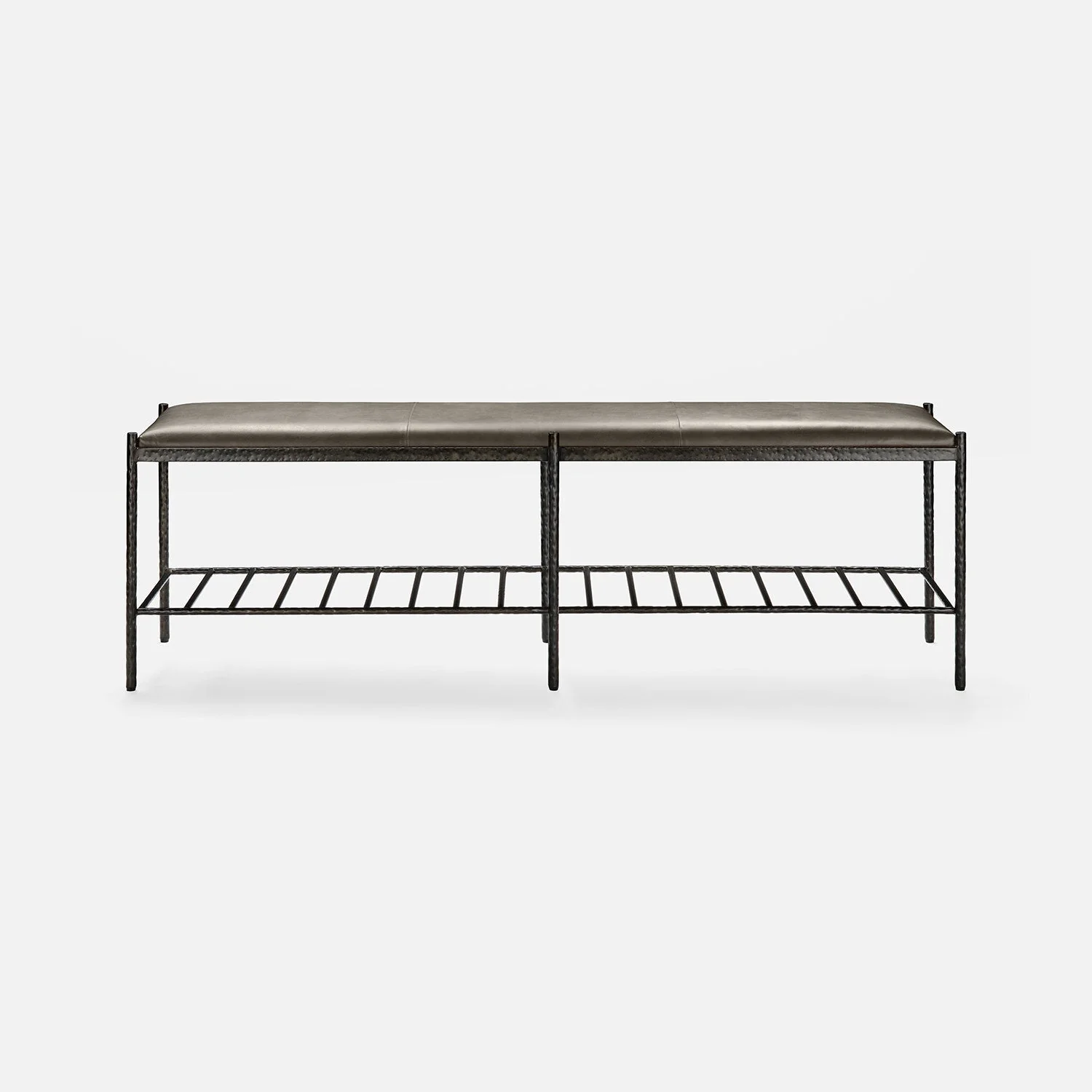 Giorgio Textured Leather Bench - Image 13