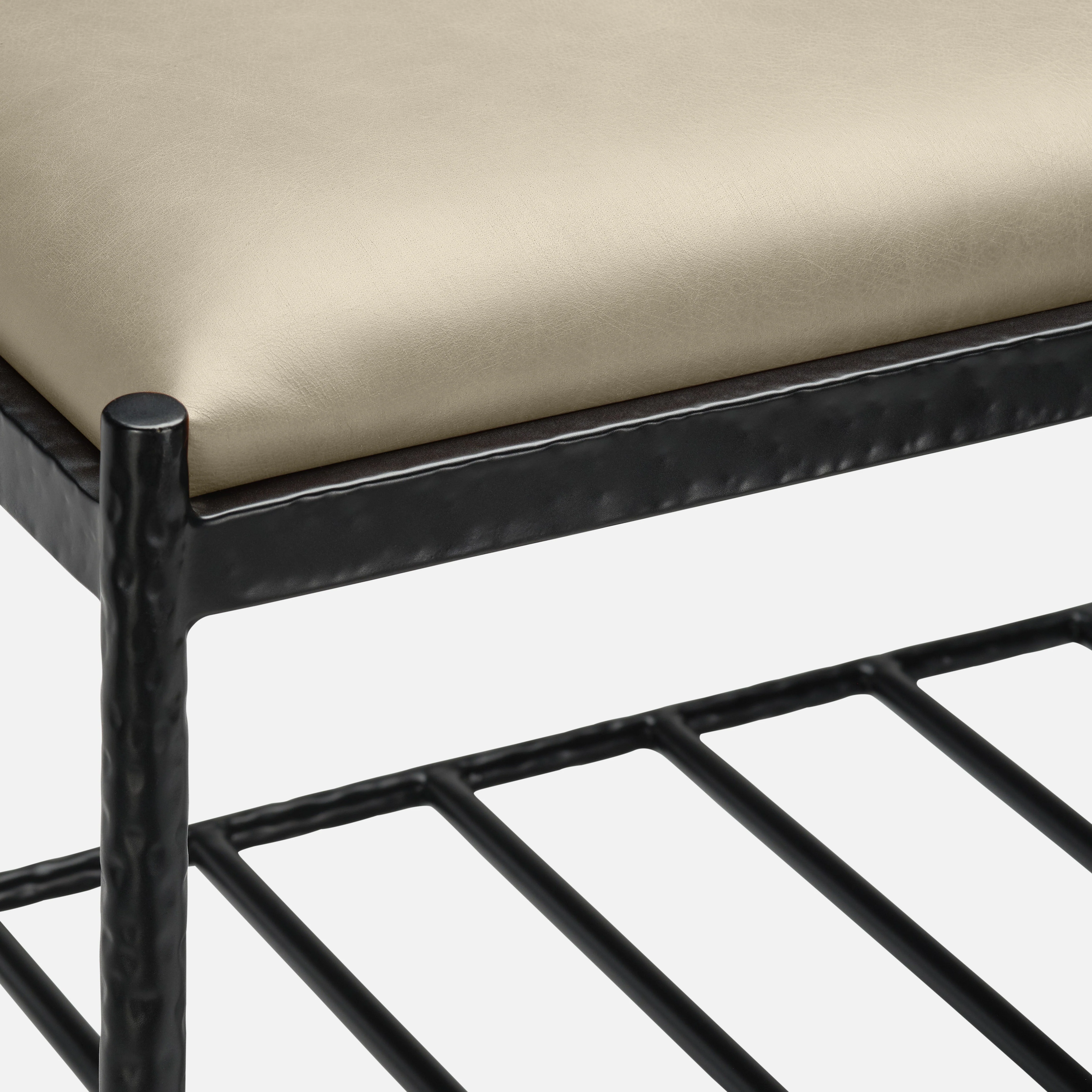 Giorgio Textured Leather Bench - Image 14