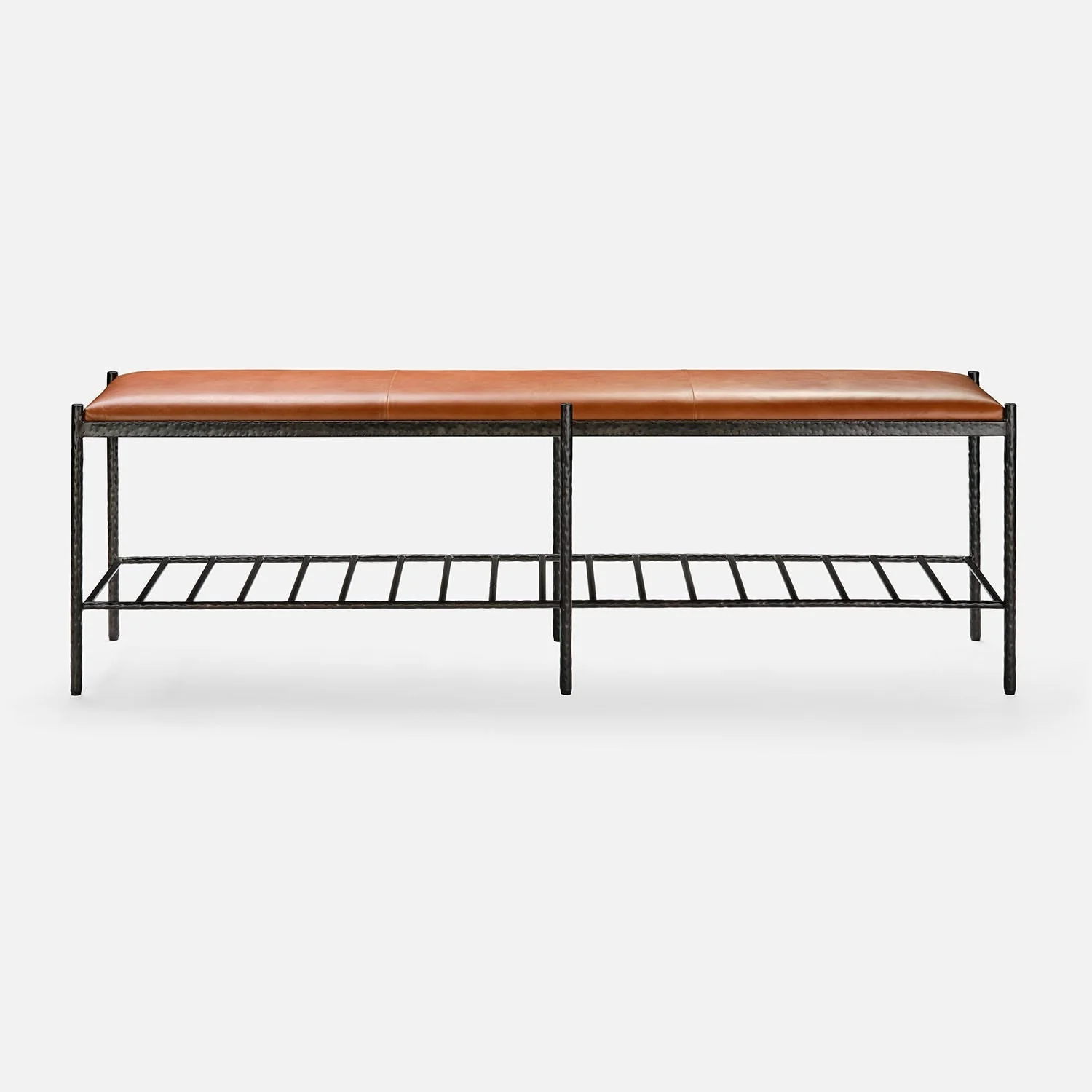 Giorgio Textured Leather Bench - Image 6