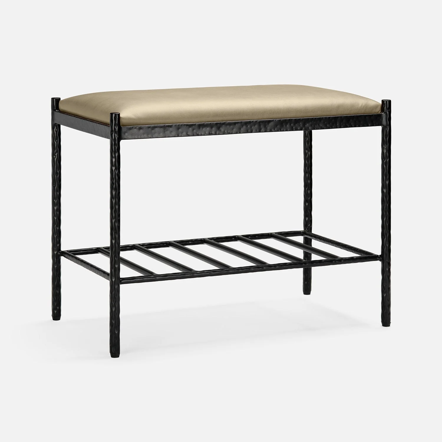 Giorgio Textured Leather Bench - Image 8