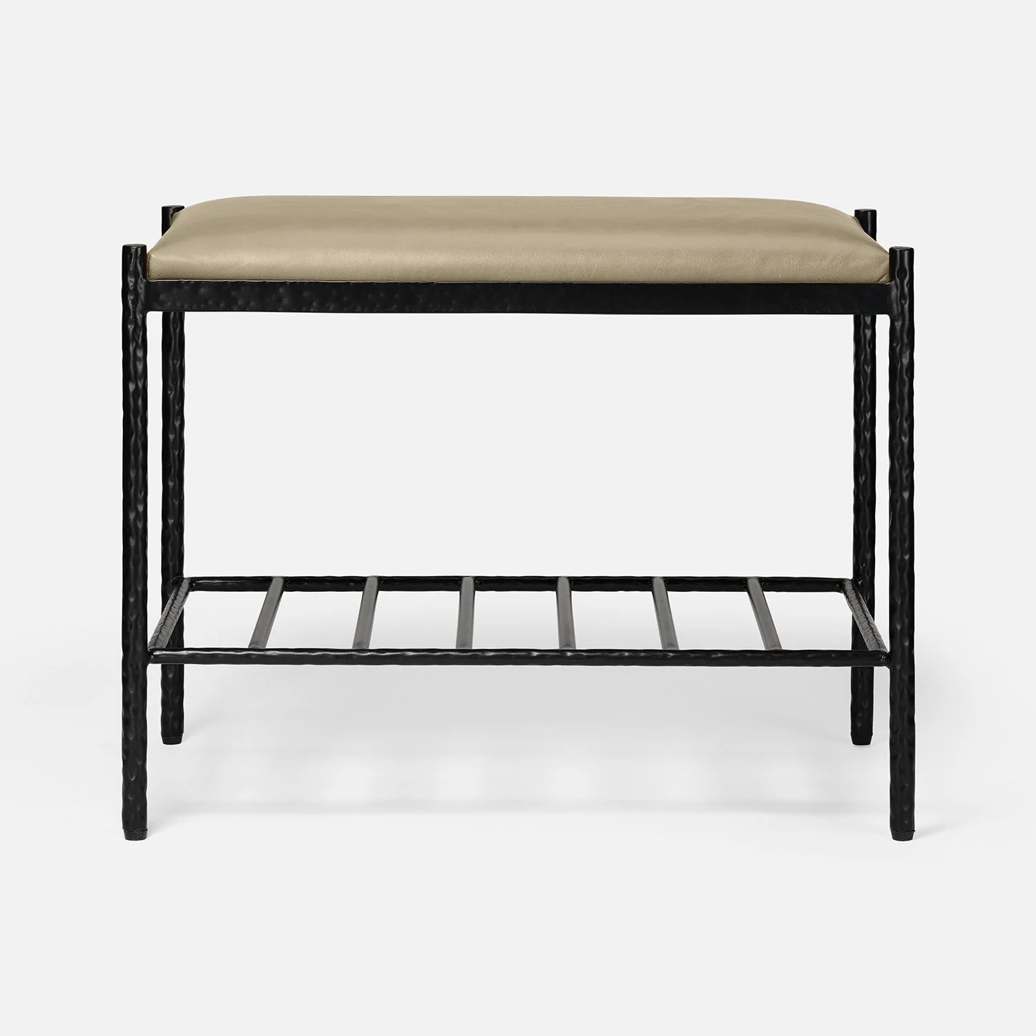 Giorgio Textured Leather Bench - Image 9