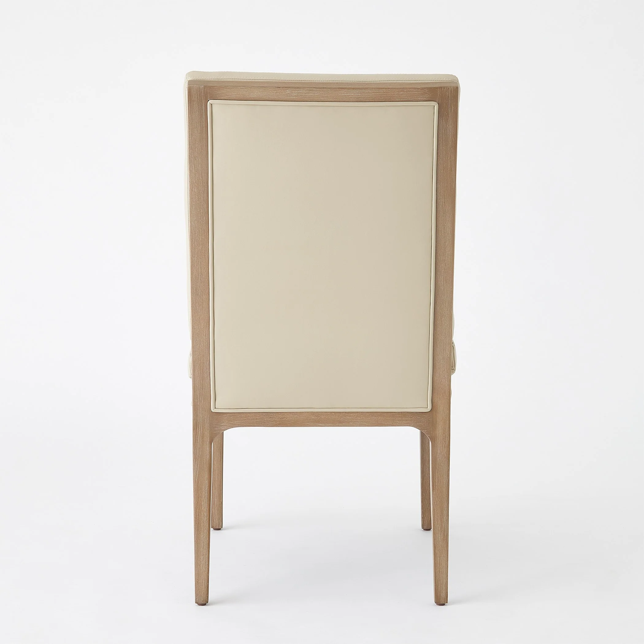 Global Views Abbott Dining Chair-Taupe Leather - Image 4