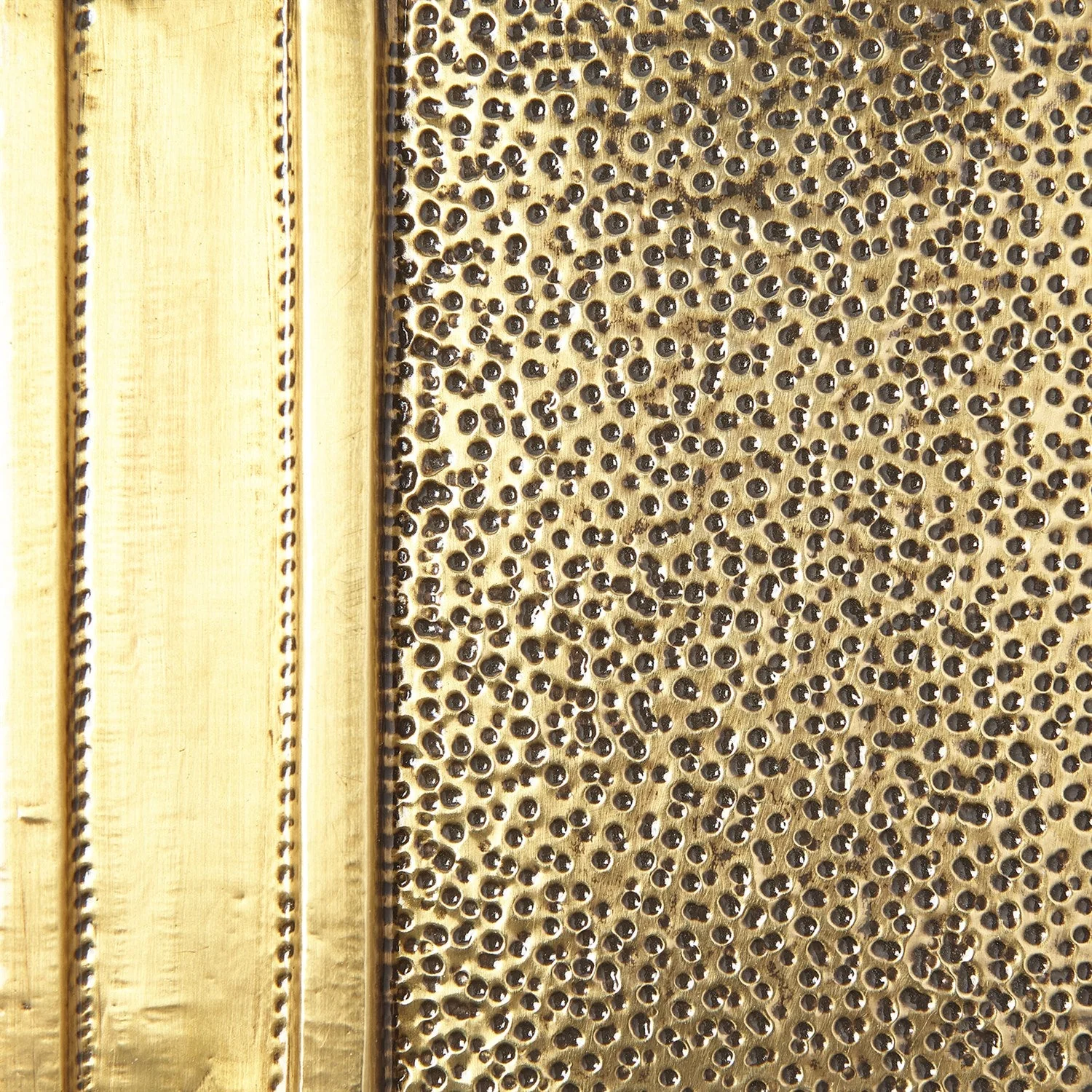 Global Views Abstract Block Cabinet with Floating Shelf - Brass - Image 3