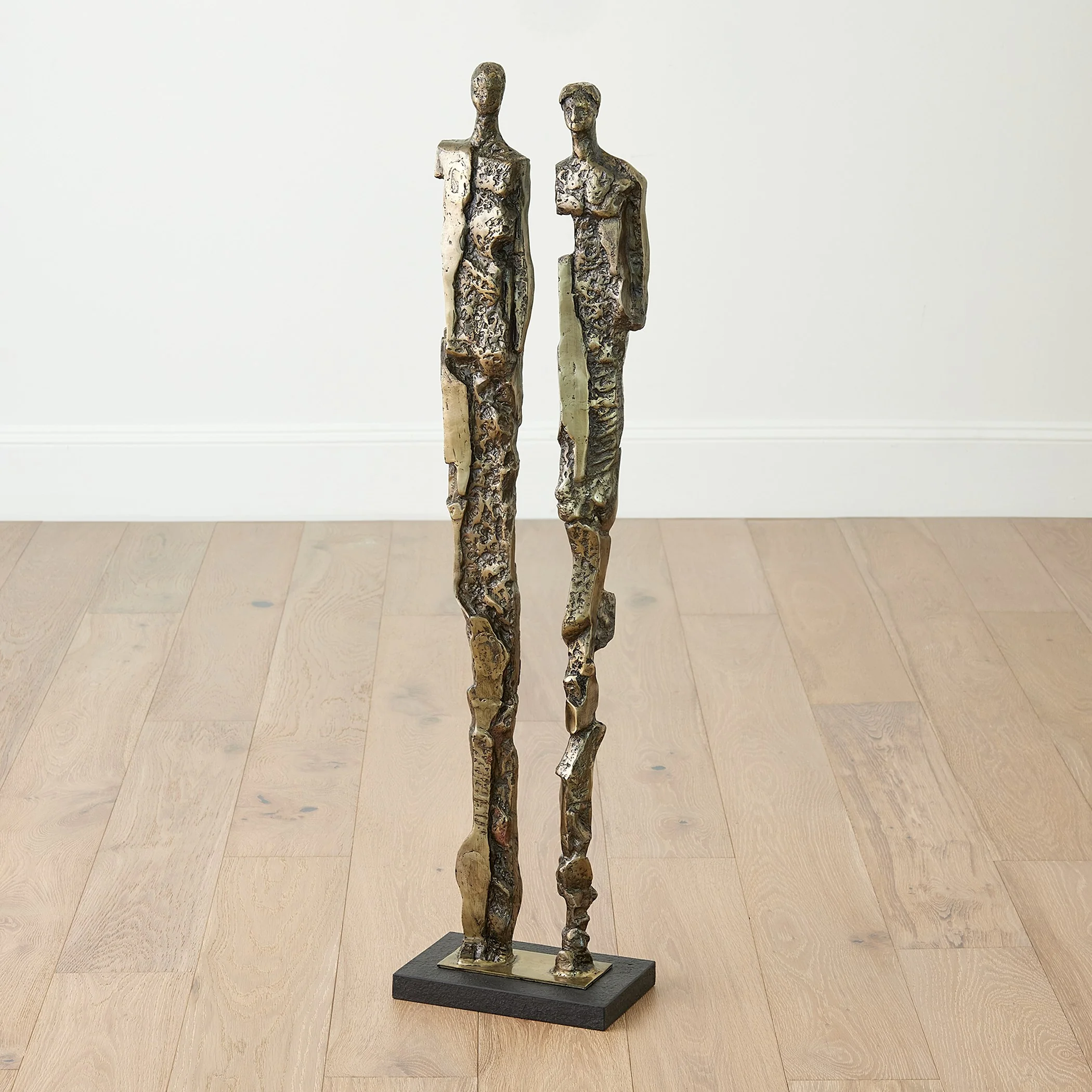 Global Views Abstract Couple Sculpture-Brass - Image 4