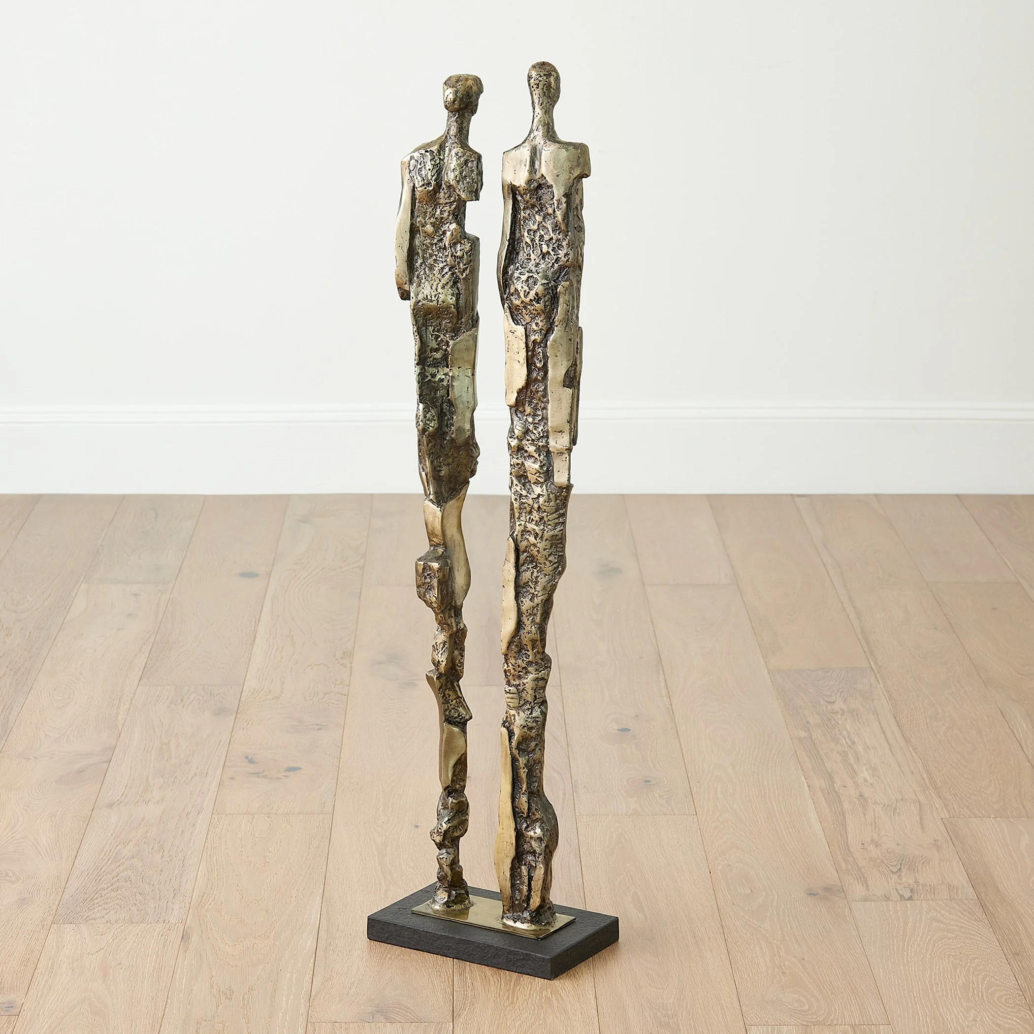 Global Views Abstract Couple Sculpture-Brass - Image 5