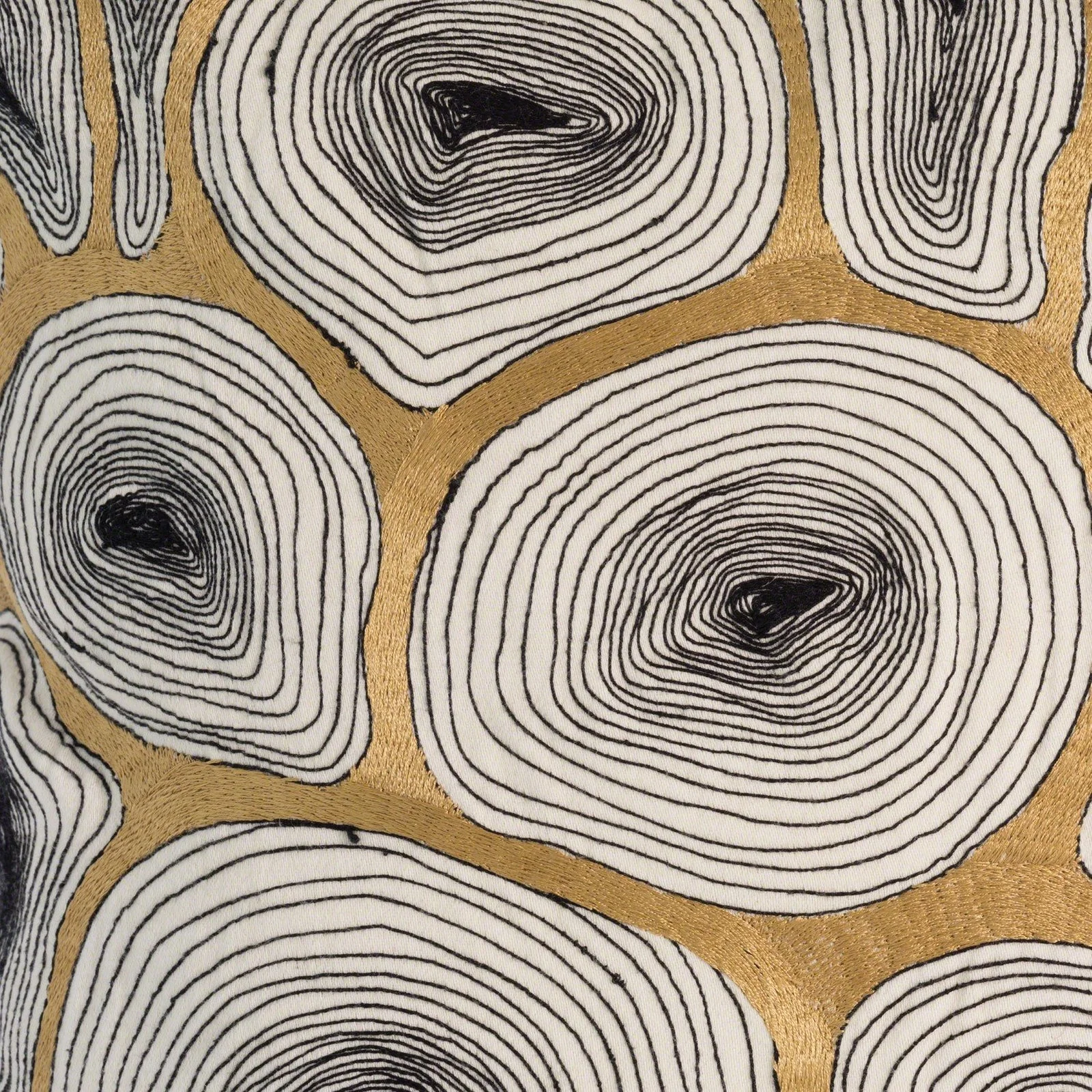 Global Views Agate Pillow-Black/Gold - Image 3