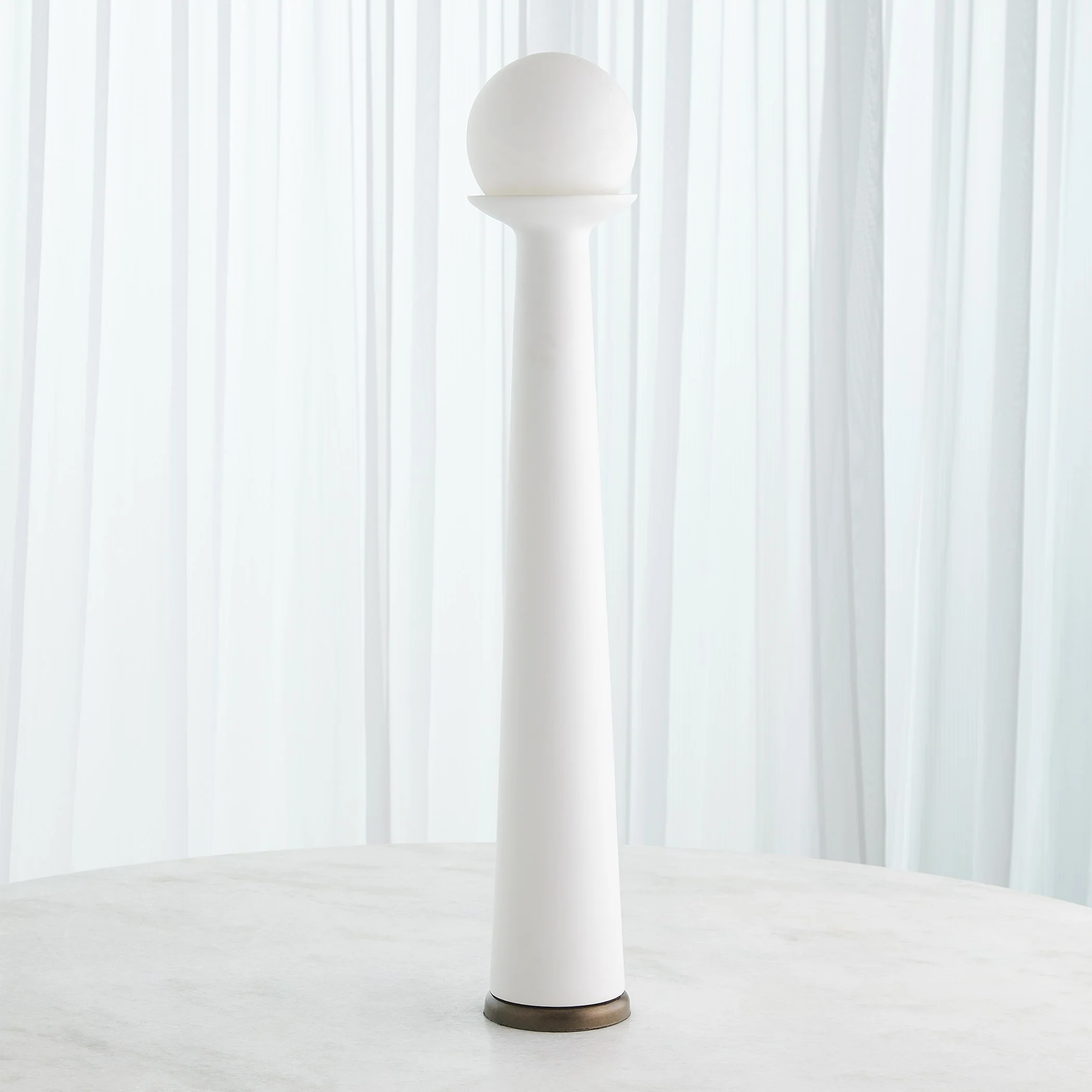 Global Views Alabaster Bulb Tower Lamp - Image 4