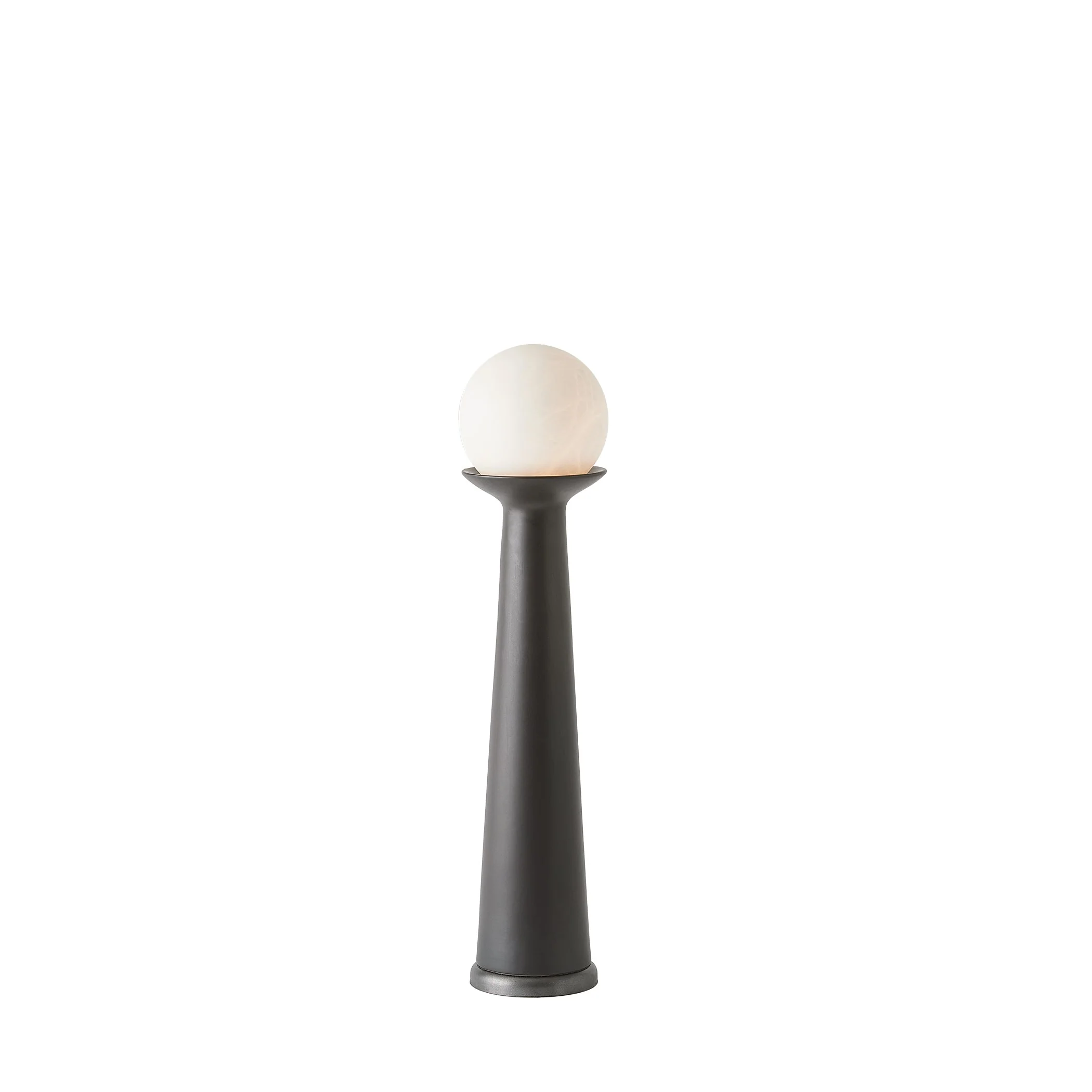 Global Views Alabaster Bulb Tower Lamp-Black - Image 5