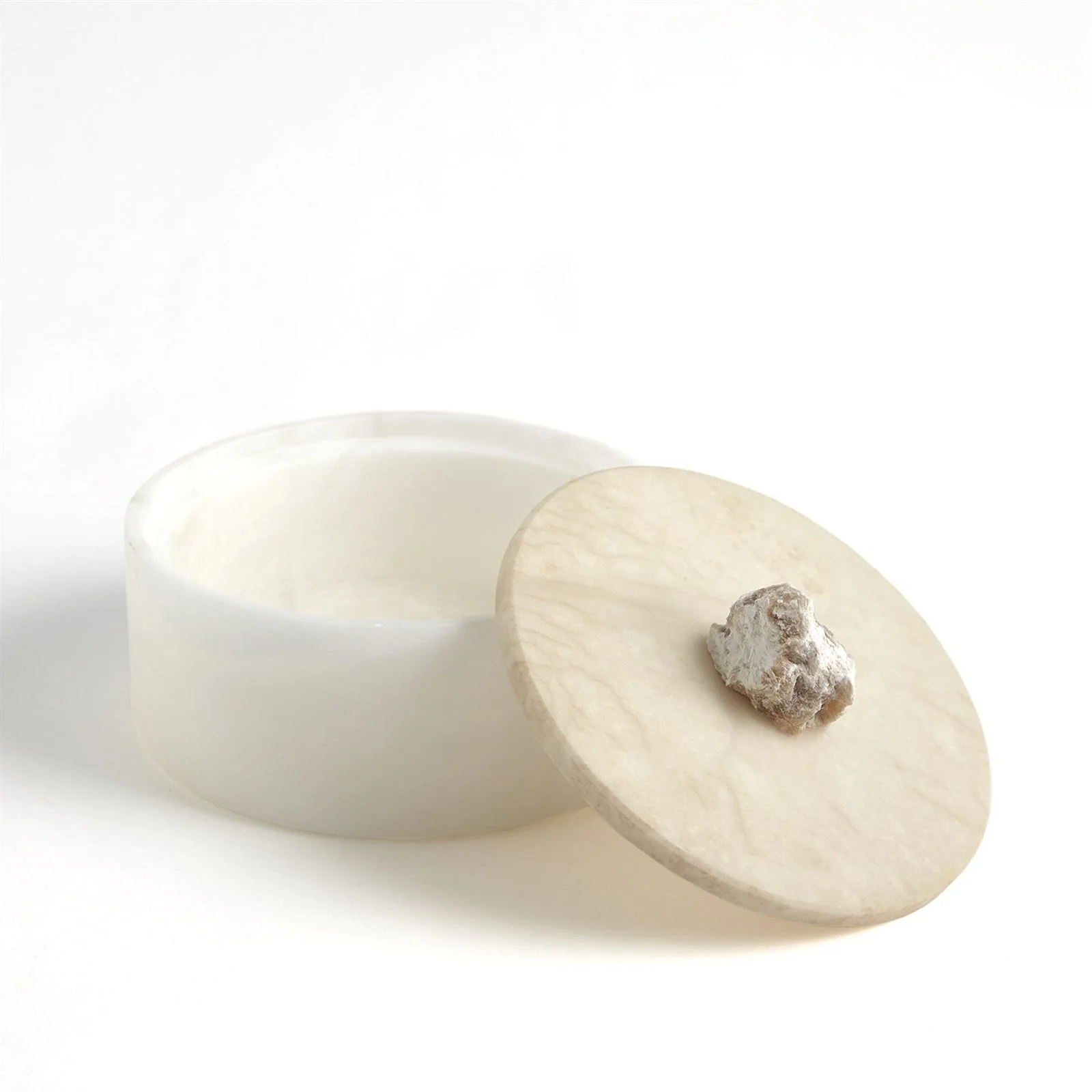 Global Views Alabaster Round Box w/Rock Finial - Image 4