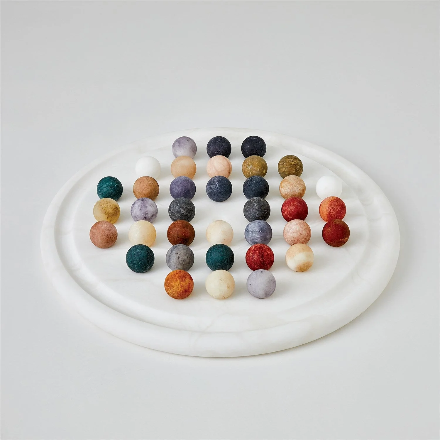 Global Views Alabaster Solitaire Game Set - Image 12
