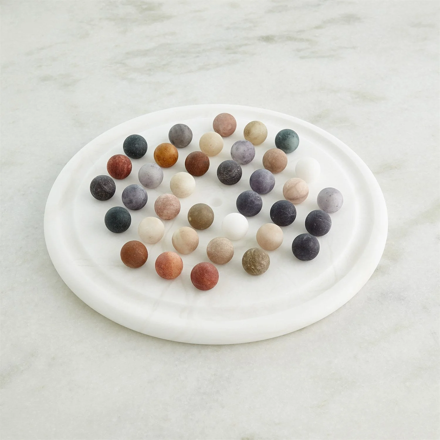 Global Views Alabaster Solitaire Game Set - Image 3