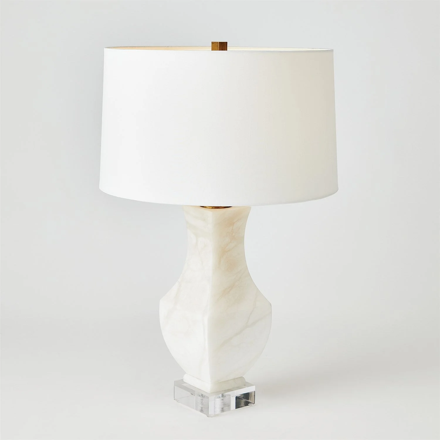 Global Views Alabaster Square Urn Lamp - Image 4
