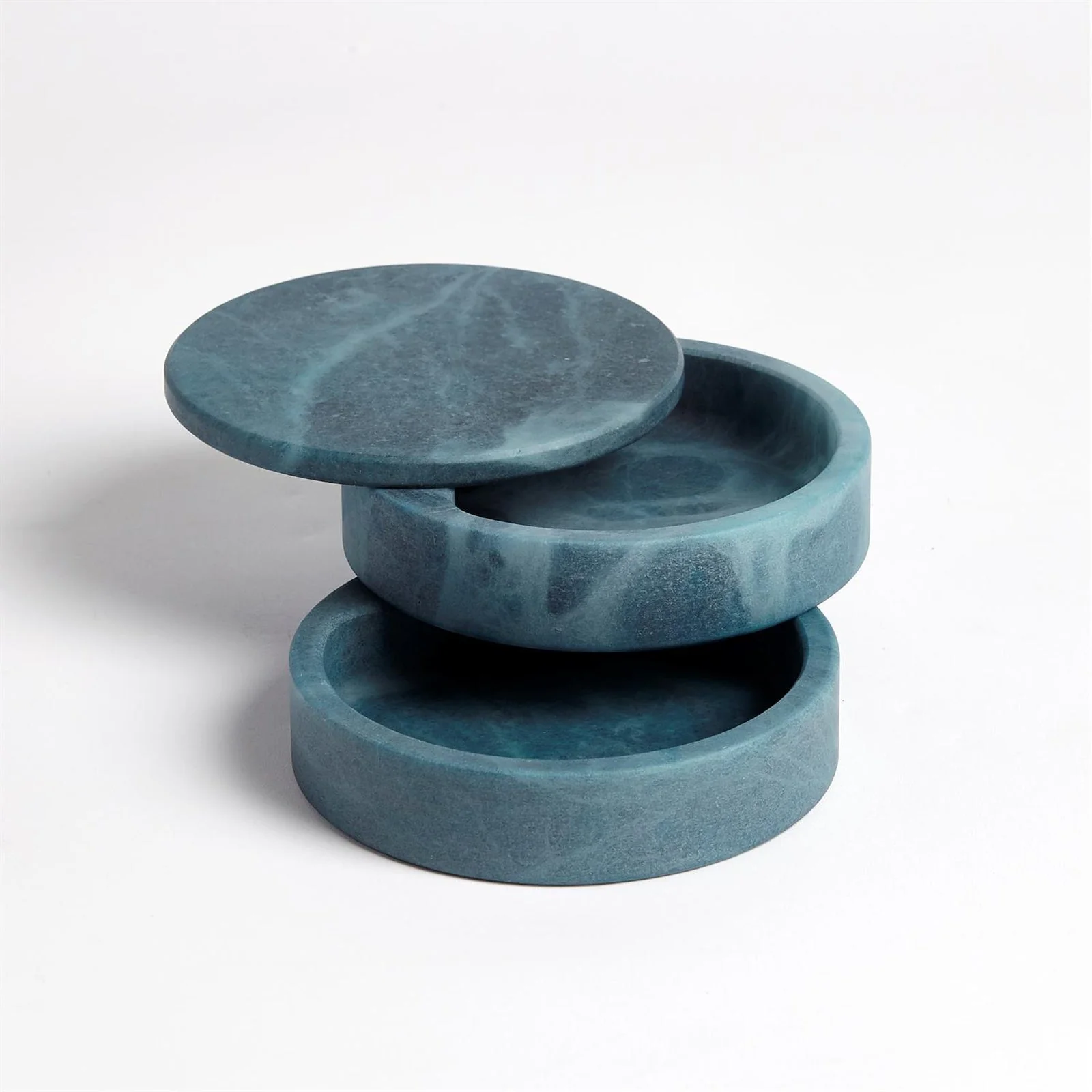 Global Views Alabaster Swivel Box - Image 11