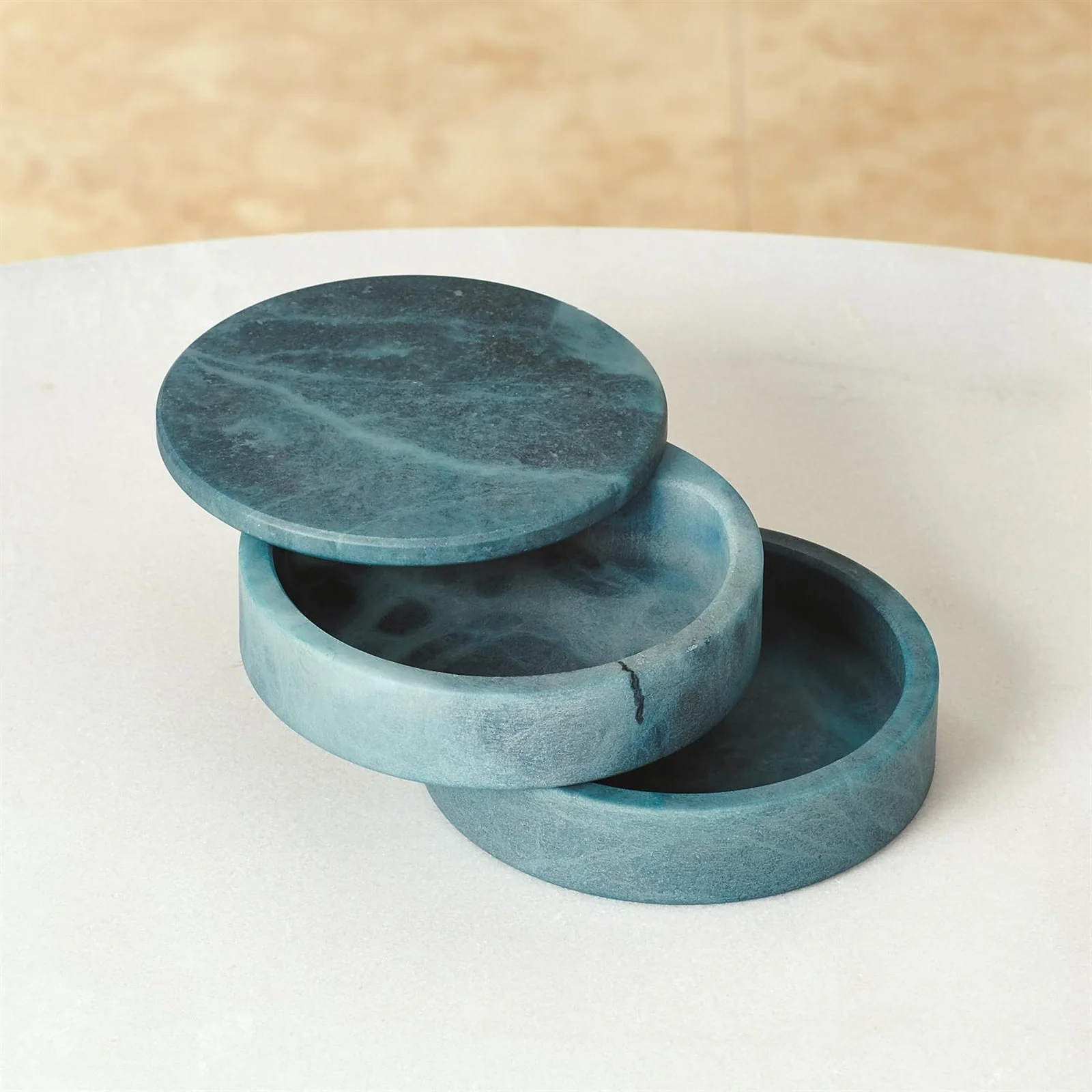 Global Views Alabaster Swivel Box - Image 12