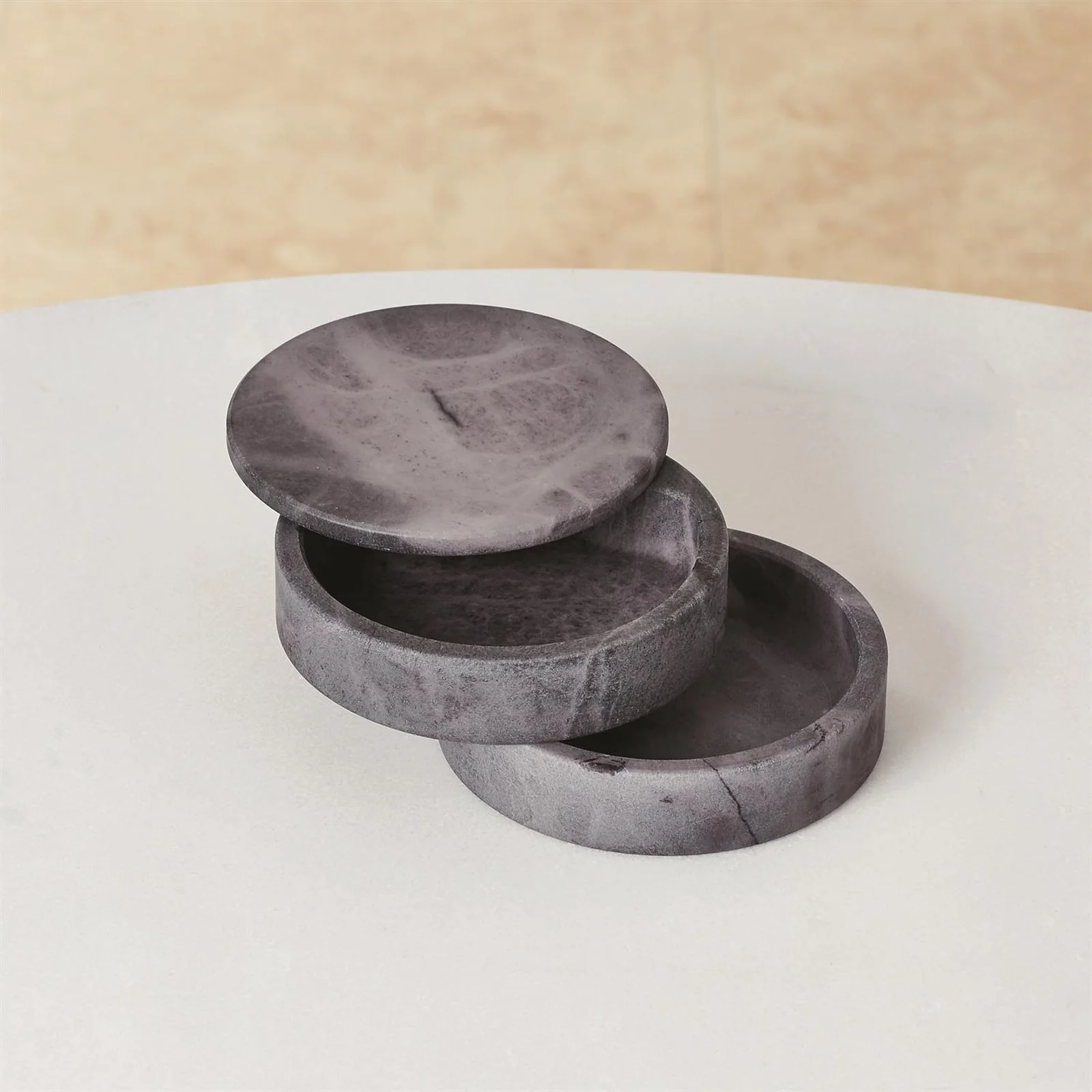 Global Views Alabaster Swivel Box - Image 4