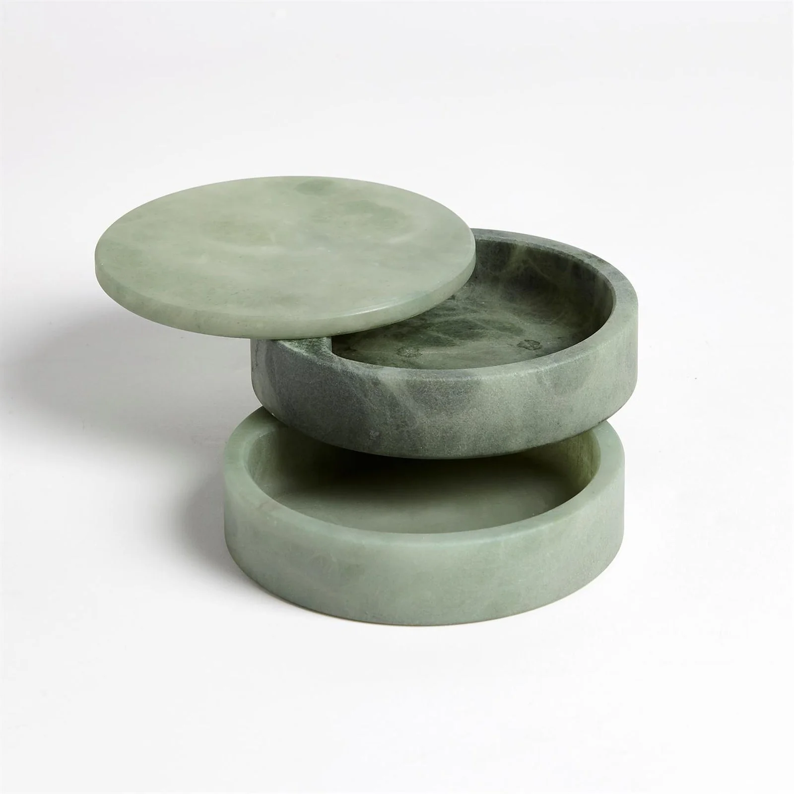 Global Views Alabaster Swivel Box - Image 7