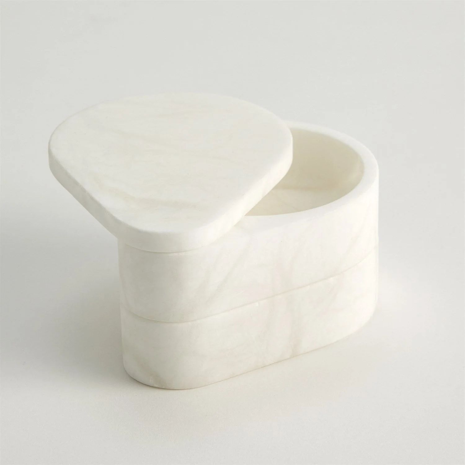 Global Views Alabaster Teardrop Double Box Swivel - Image 11