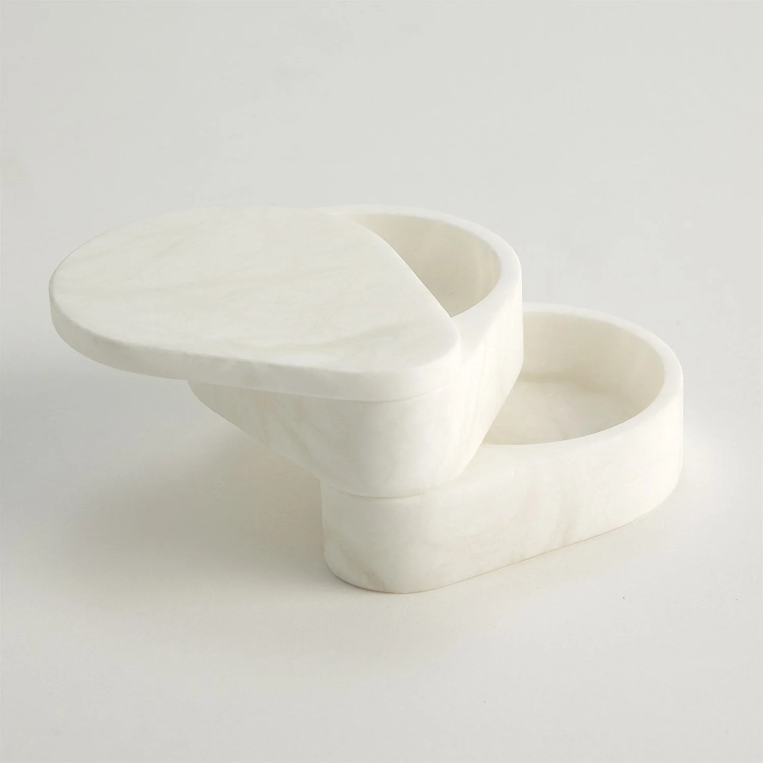 Global Views Alabaster Teardrop Double Box Swivel - Image 12