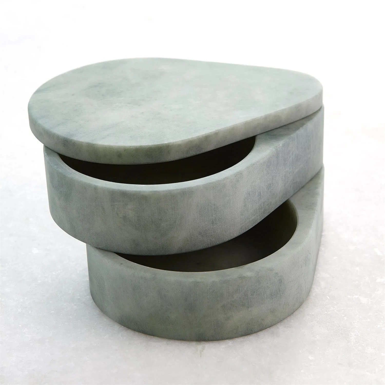 Global Views Alabaster Teardrop Double Box Swivel - Image 4