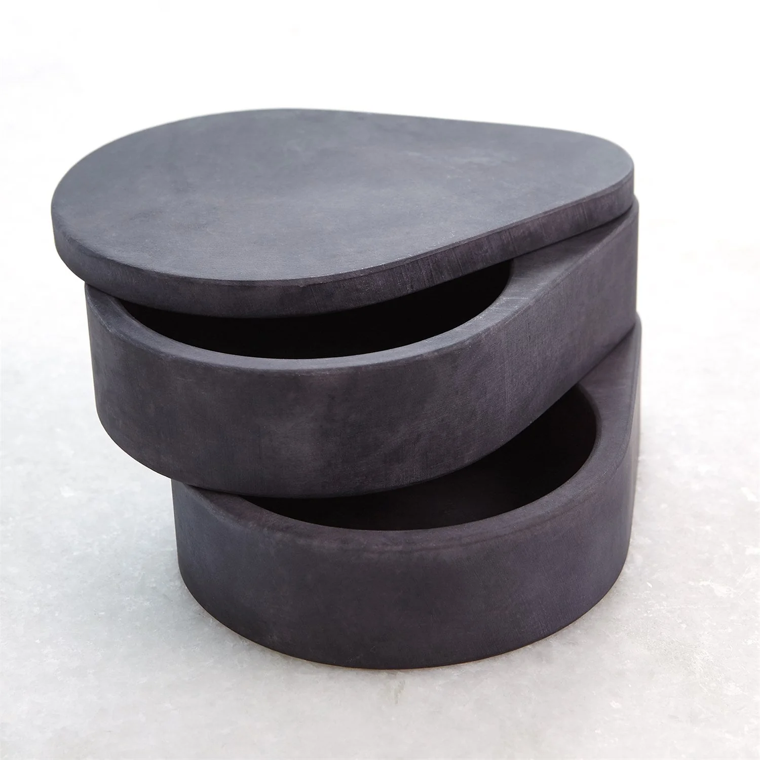 Global Views Alabaster Teardrop Double Box Swivel - Image 9