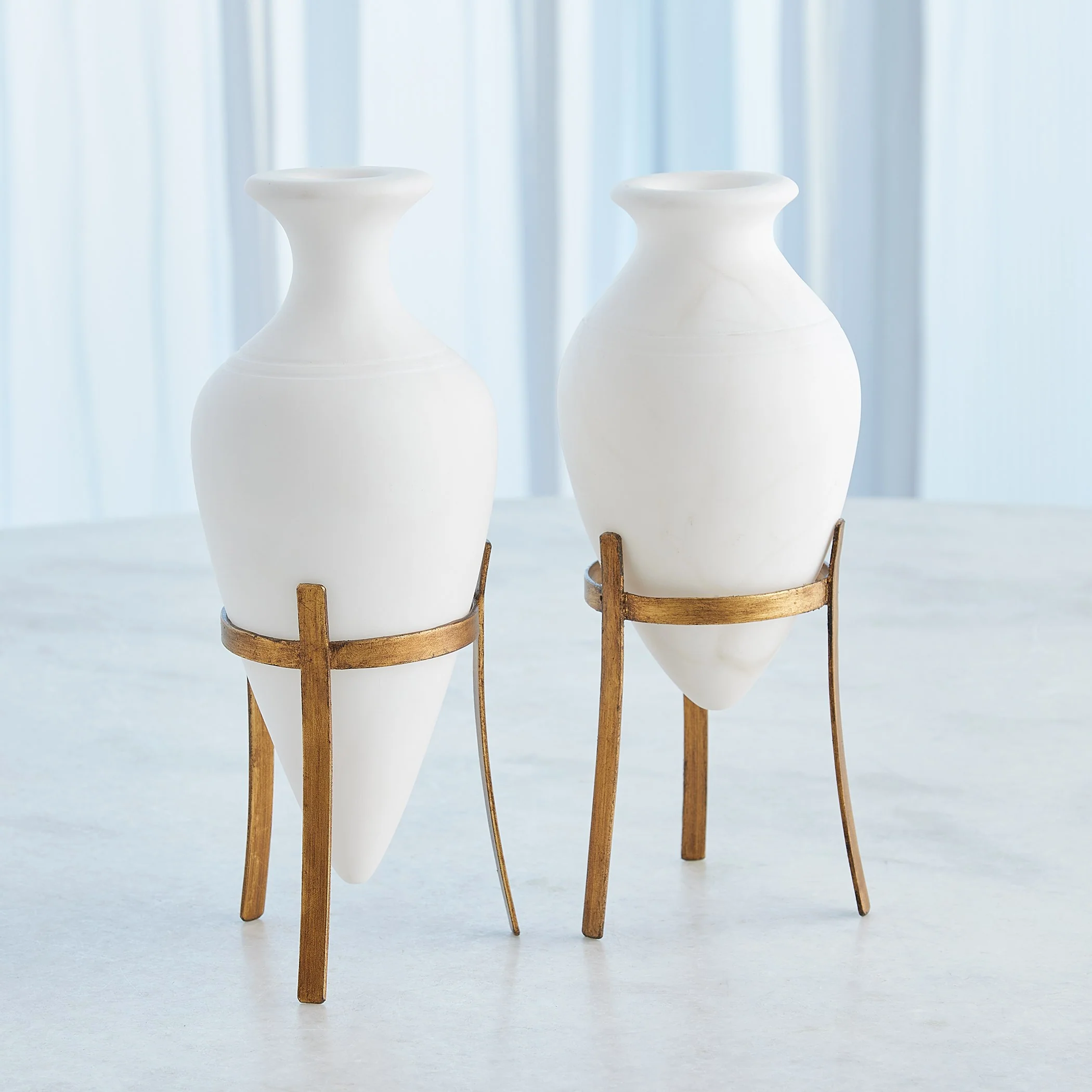 Global Views Amphora Alabaster Vase - Image 4