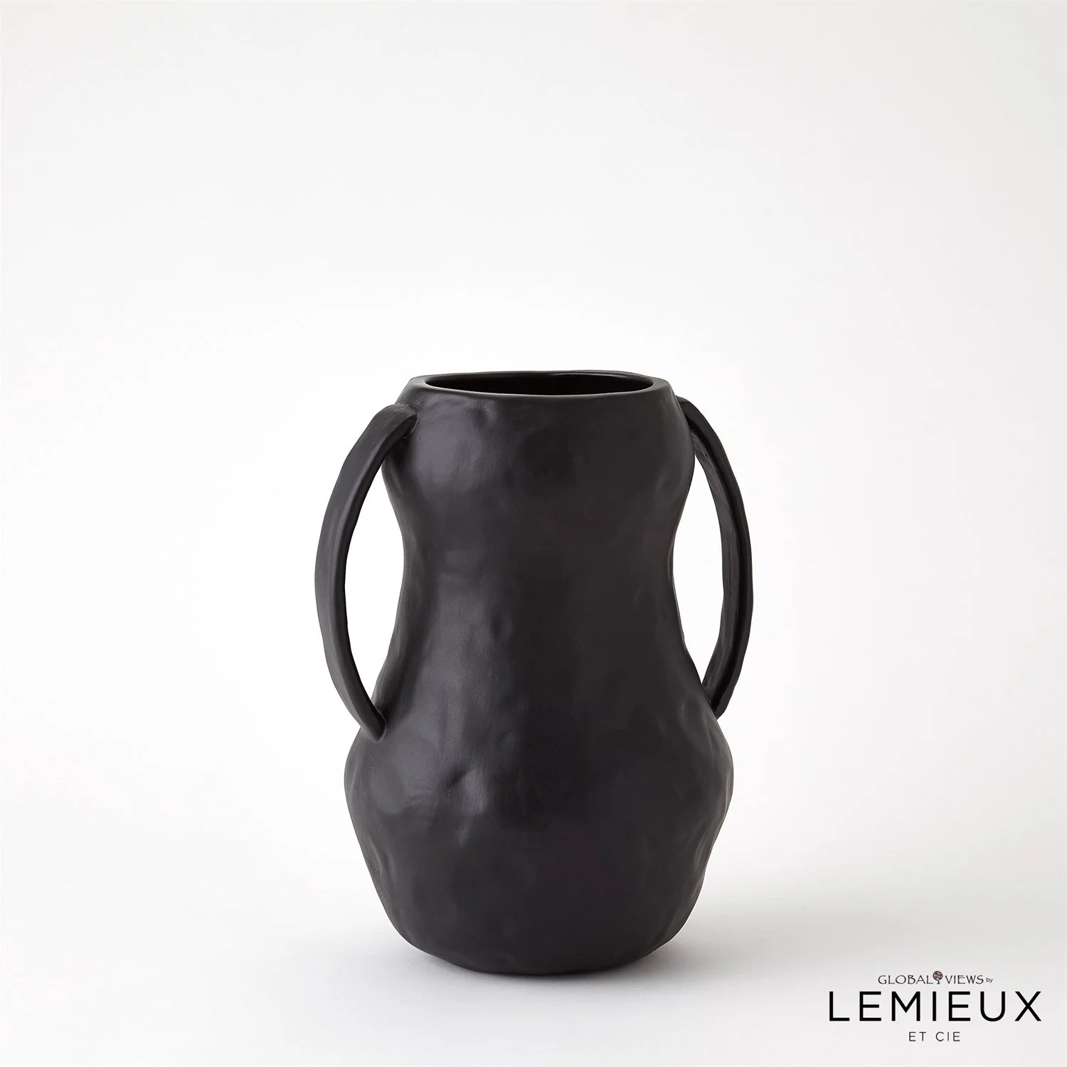 Global Views Aquitaine Vase - Matte Black - Image 6