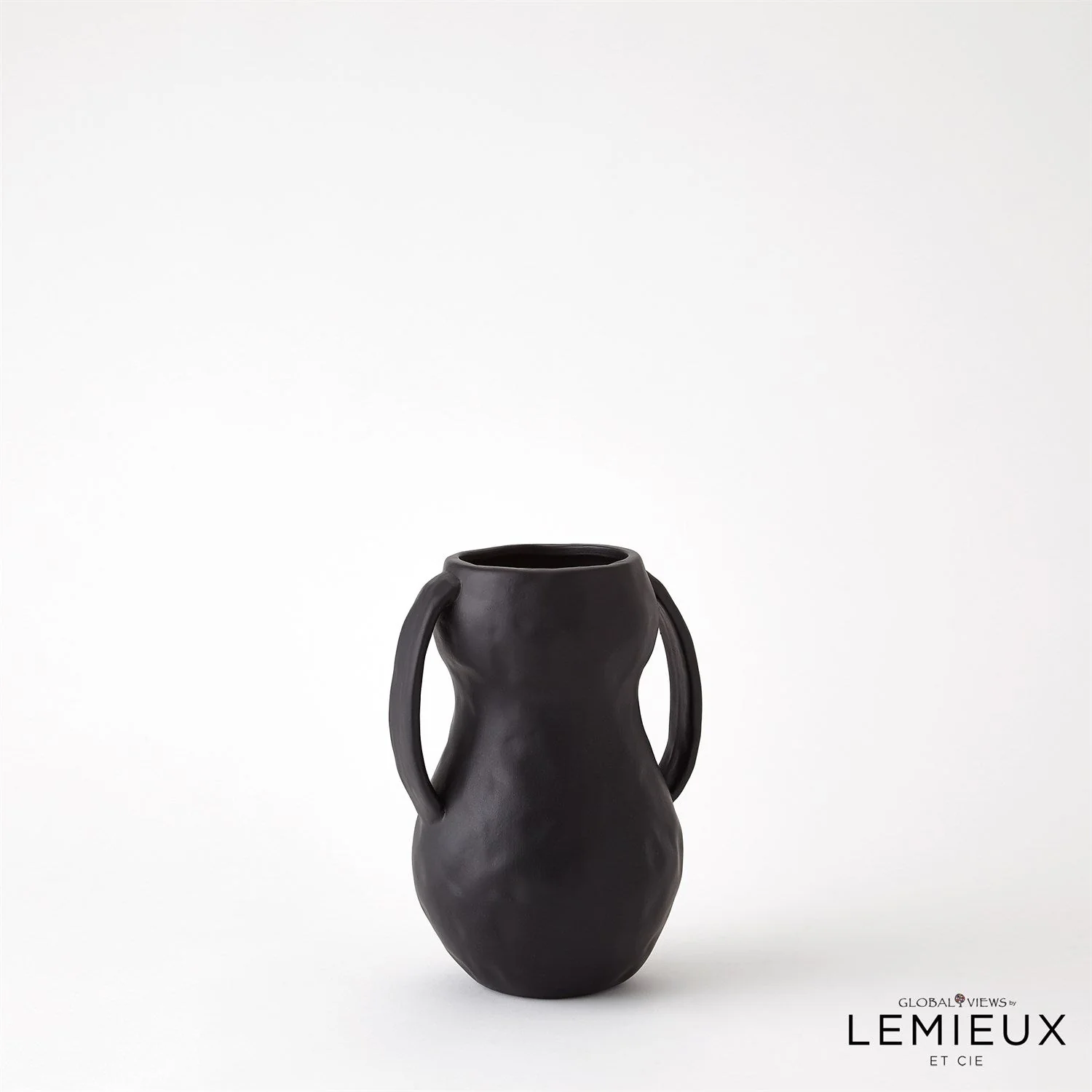 Global Views Aquitaine Vase - Matte Black - Image 8