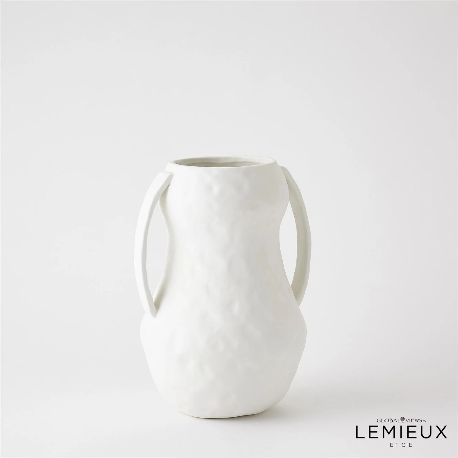 Global Views Aquitaine Vase - Matte White - Image 5
