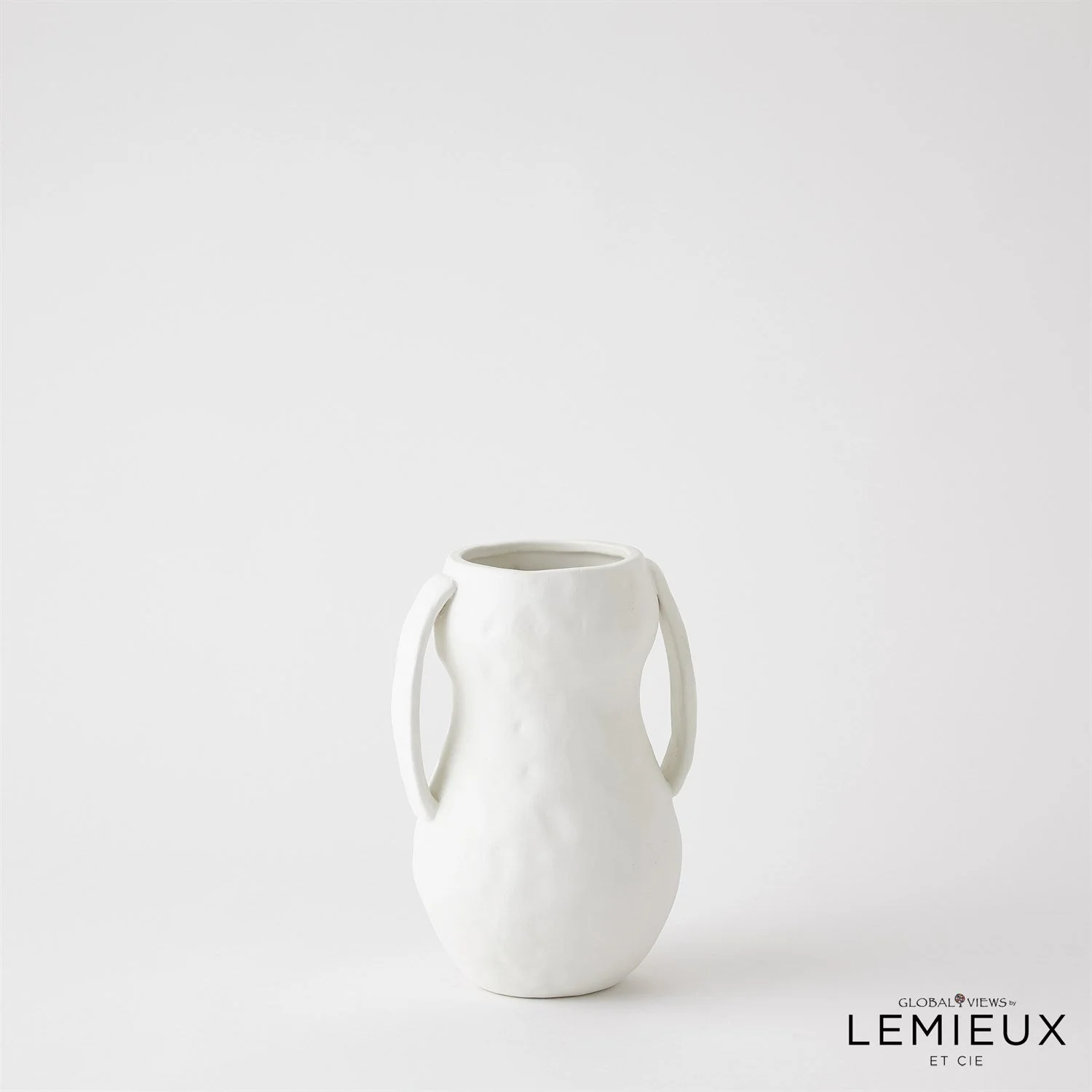 Global Views Aquitaine Vase - Matte White - Image 7