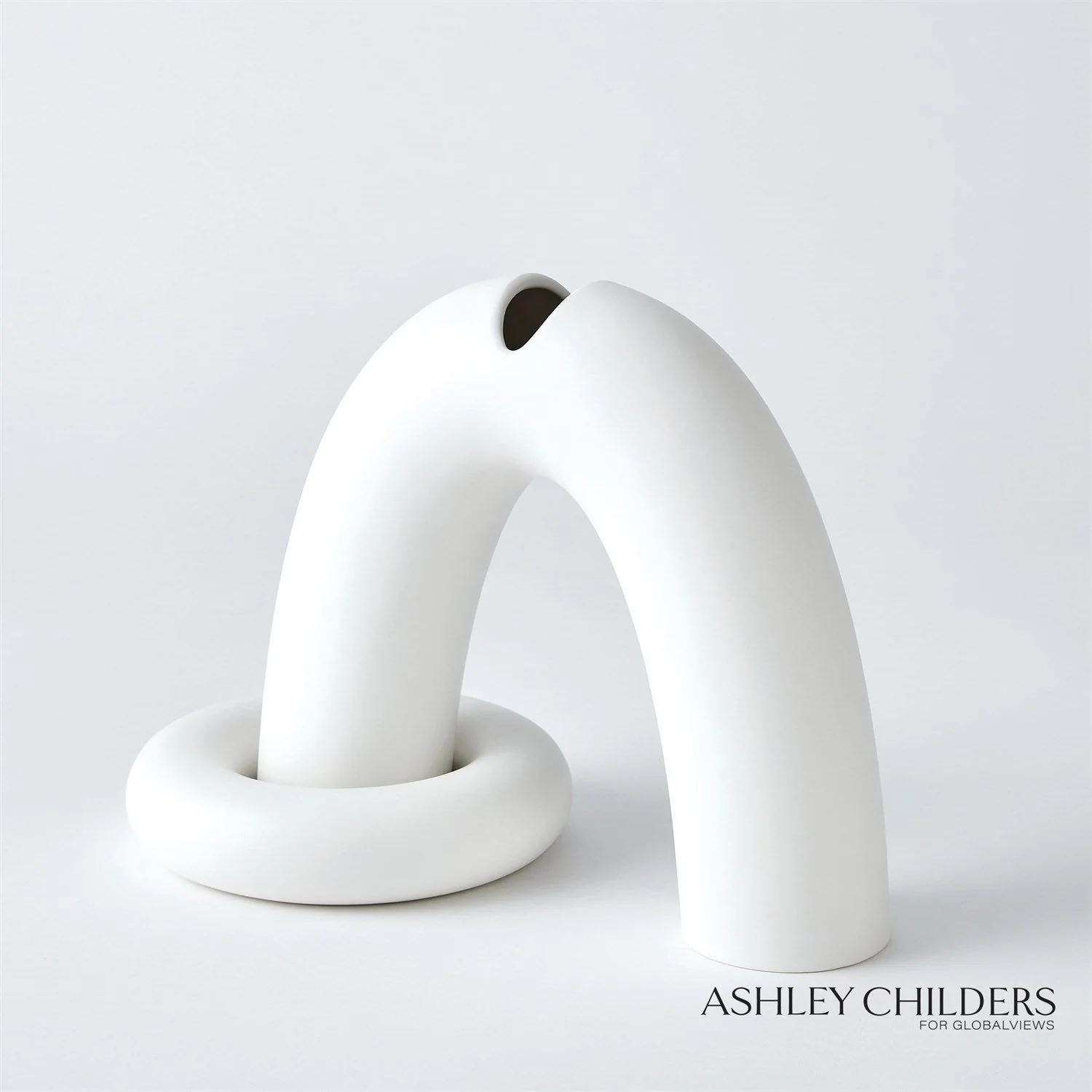 Global Views Arch and Ring Vase by Ashley Childers - Image 3