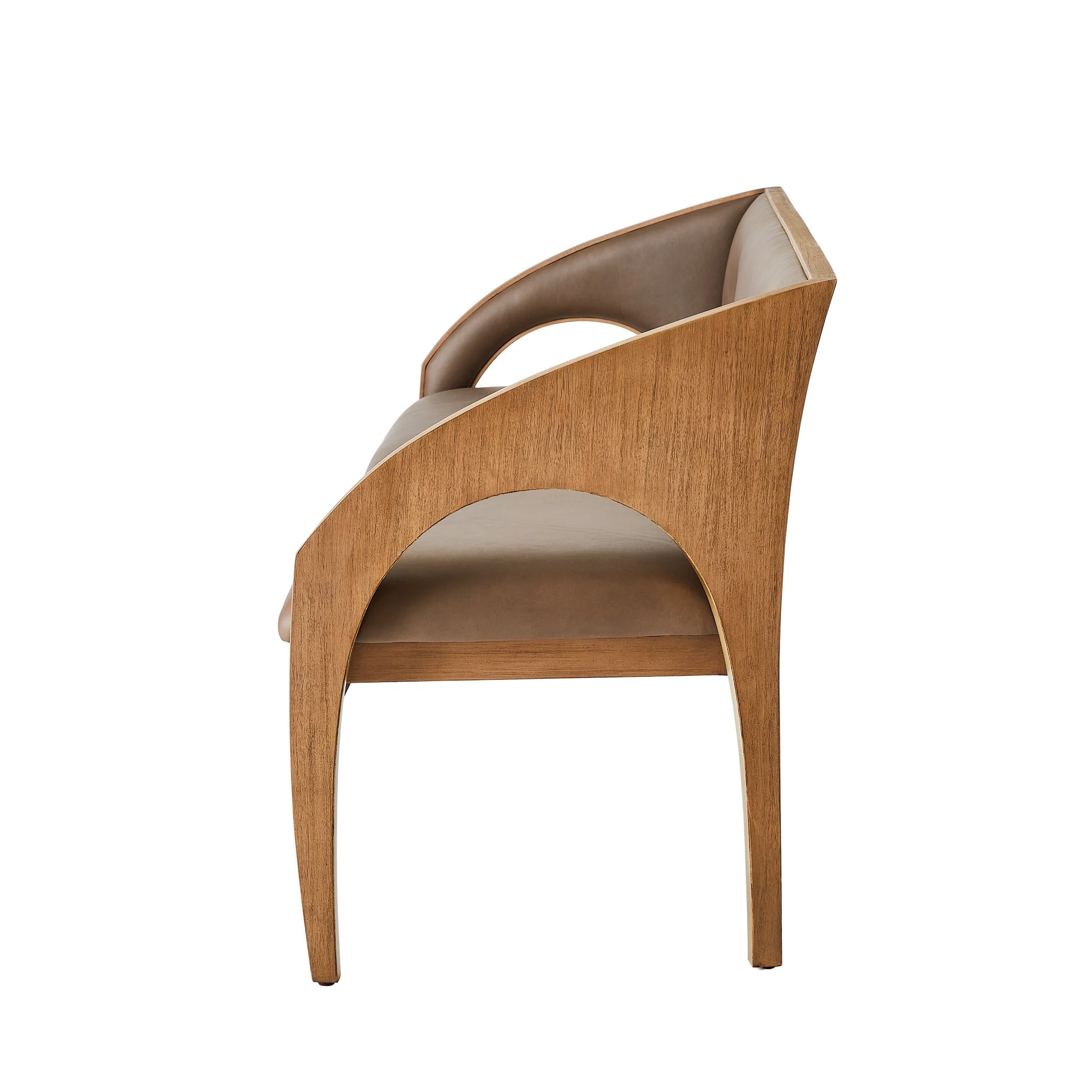 Global Views Arches Bench-Nutmeg/Champagne - Image 11