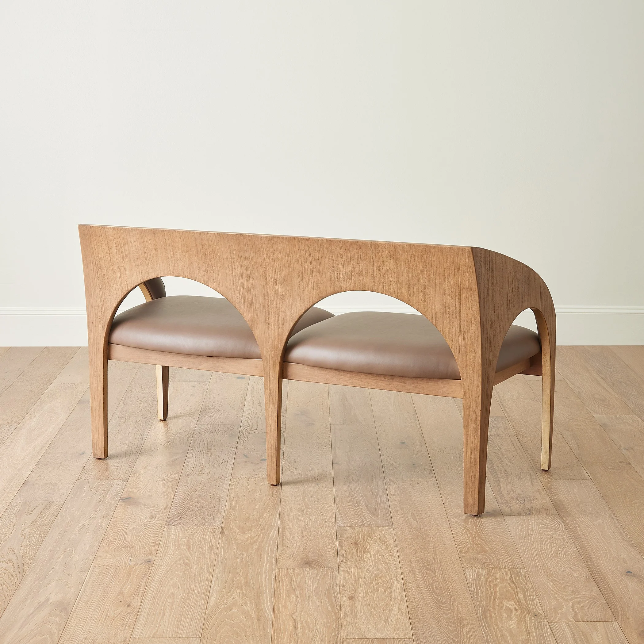 Global Views Arches Bench-Nutmeg/Champagne - Image 4