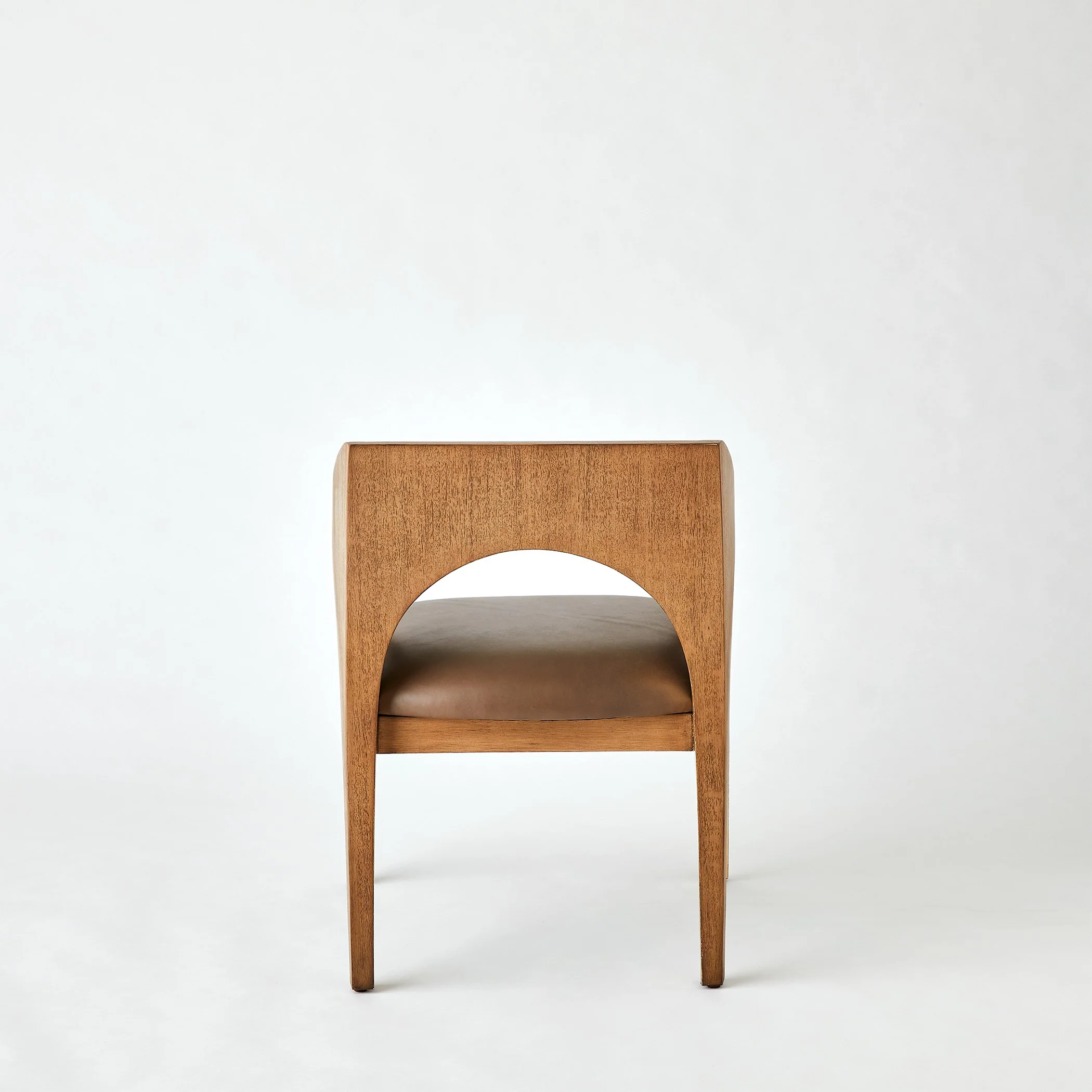 Global Views Arches Dining Chair-Nutmeg/Champagne - Image 4