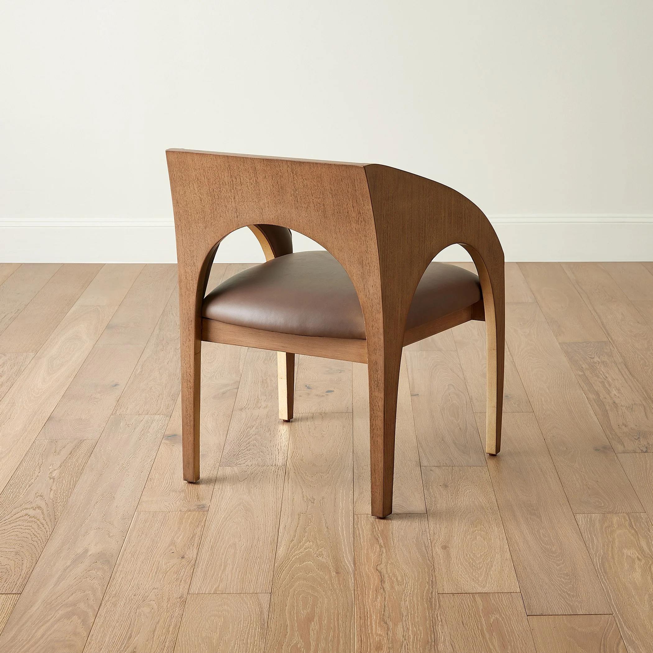 Global Views Arches Dining Chair-Nutmeg/Champagne - Image 5