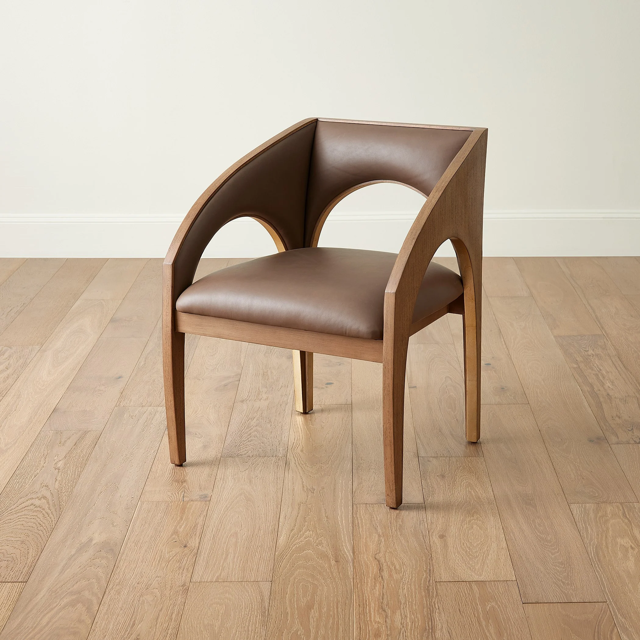 Global Views Arches Dining Chair-Nutmeg/Champagne - Image 6